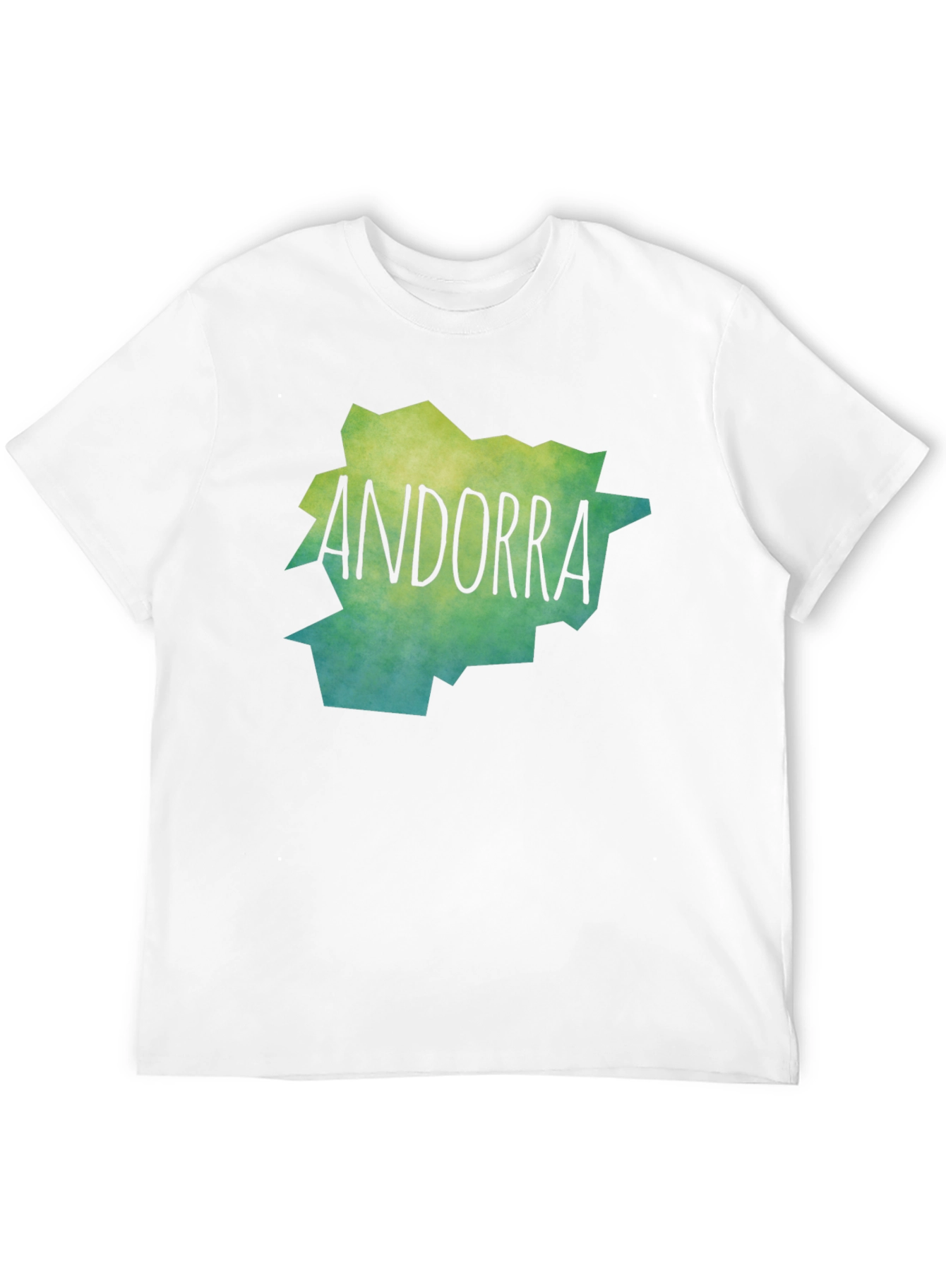 Andorra Map T-Shirt - Black Cotton Tee