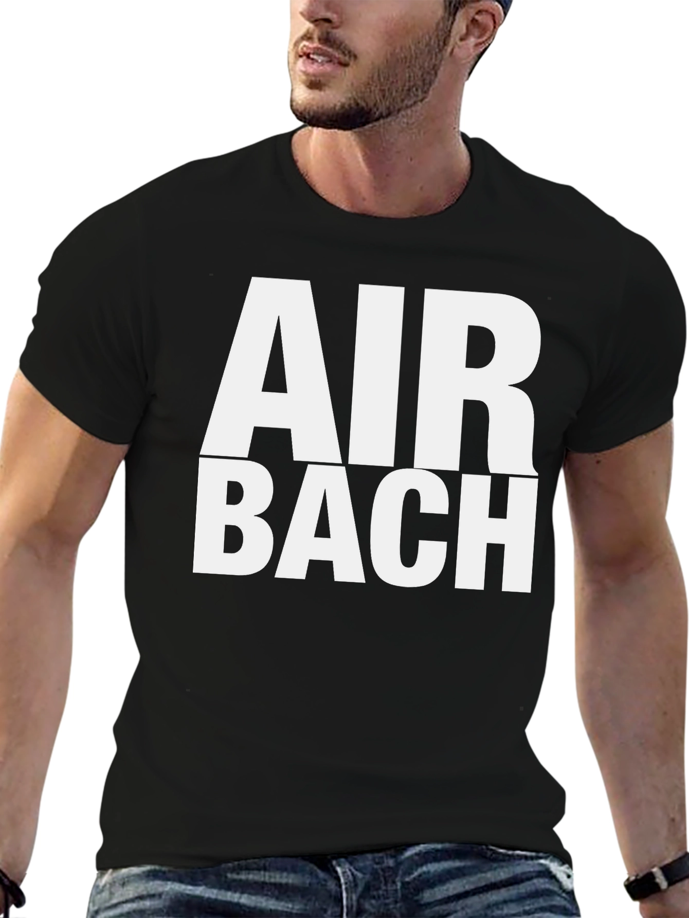 Air Bach Graphic T-Shirt - Black Cotton Tee