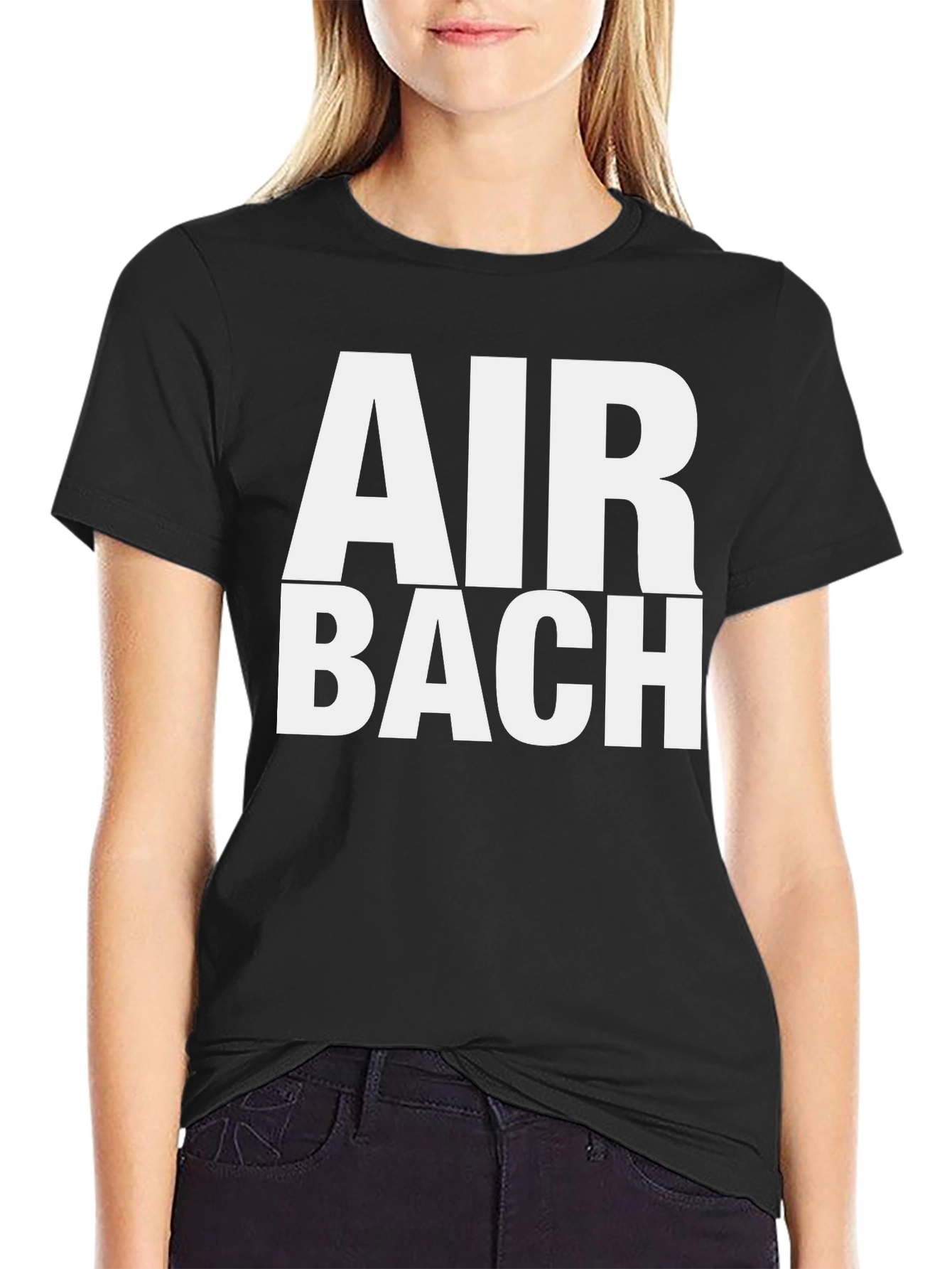 Air Bach Graphic T-Shirt - Black Cotton Tee