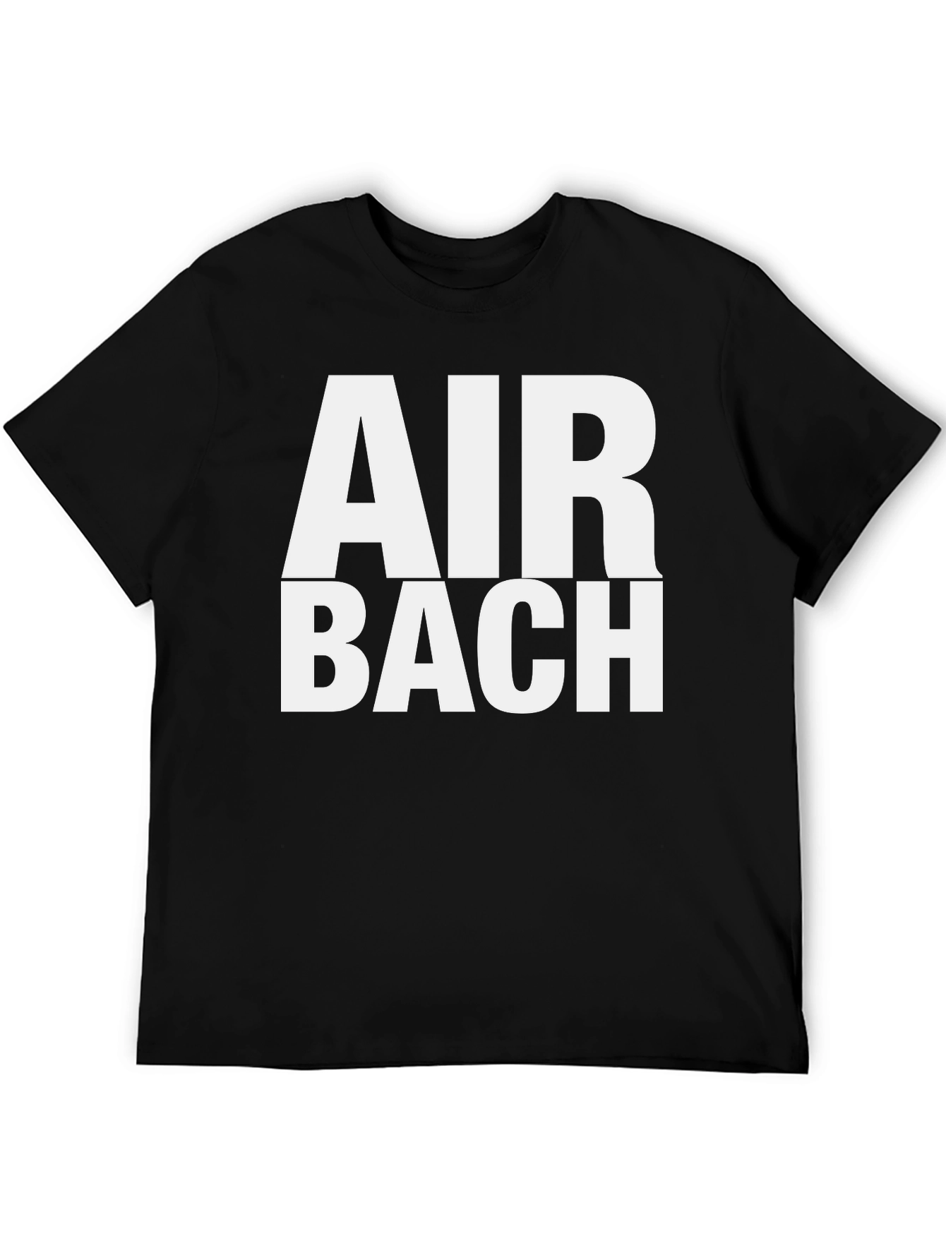 Air Bach Graphic T-Shirt - Black Cotton Tee