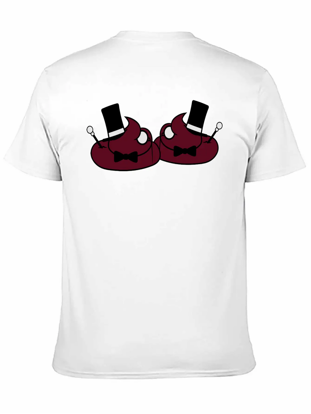 2 Friends Team Sir Mr Gentlemen Cylinder Hat Monoc Stylish Everyday T-Shirt – Unisex Basic Cotton Tee