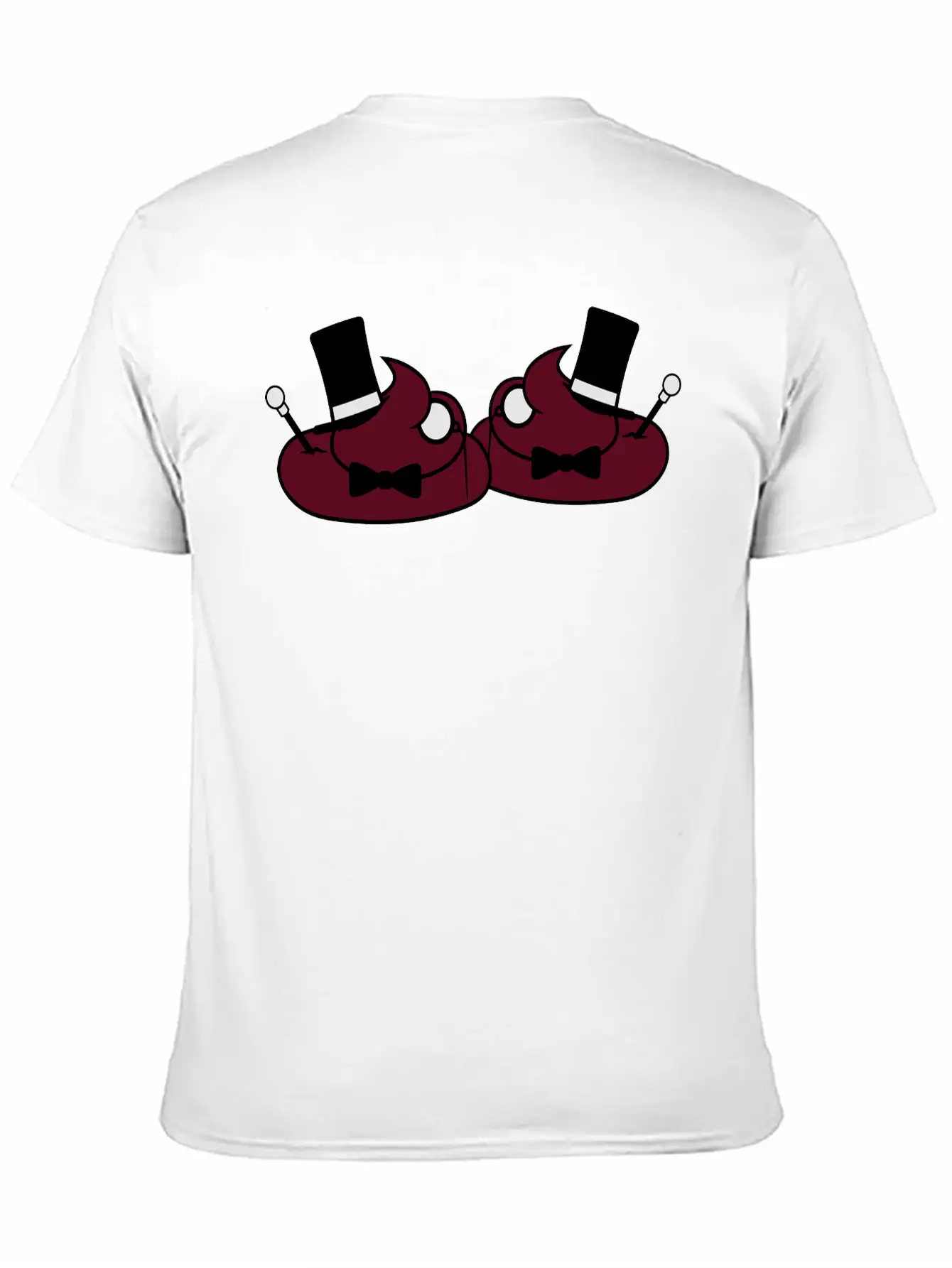2 Friends Team Sir Mr Gentlemen Cylinder Hat Monoc Stylish Everyday T-Shirt – Unisex Basic Cotton Tee