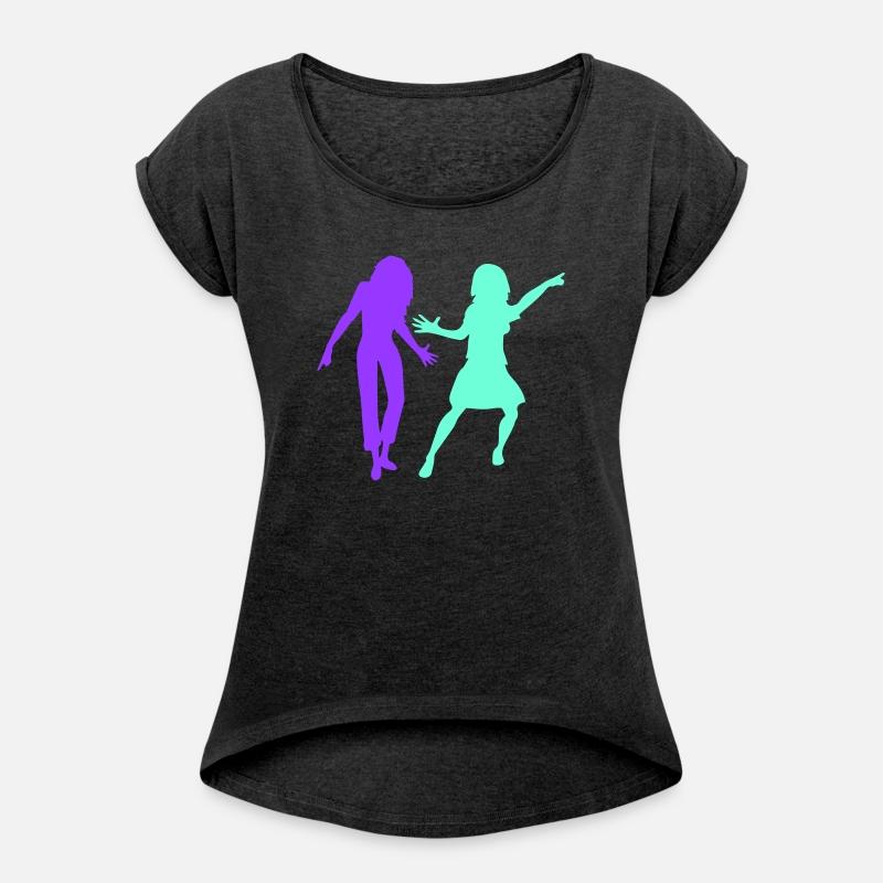 2 Party Women Couple Two Dance Friends Silhouette