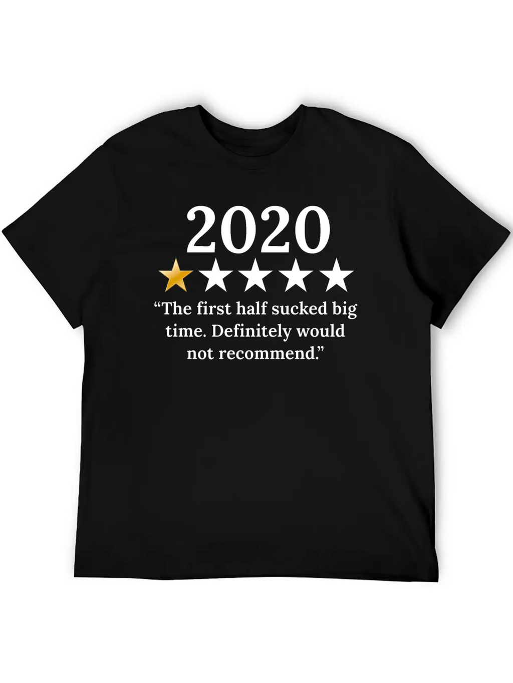 2020 Review 1/5 Feedback "Would Not Recommend" Classic Fit Graphic Tee For Daily Comfort – Unisex Cotton Shirt