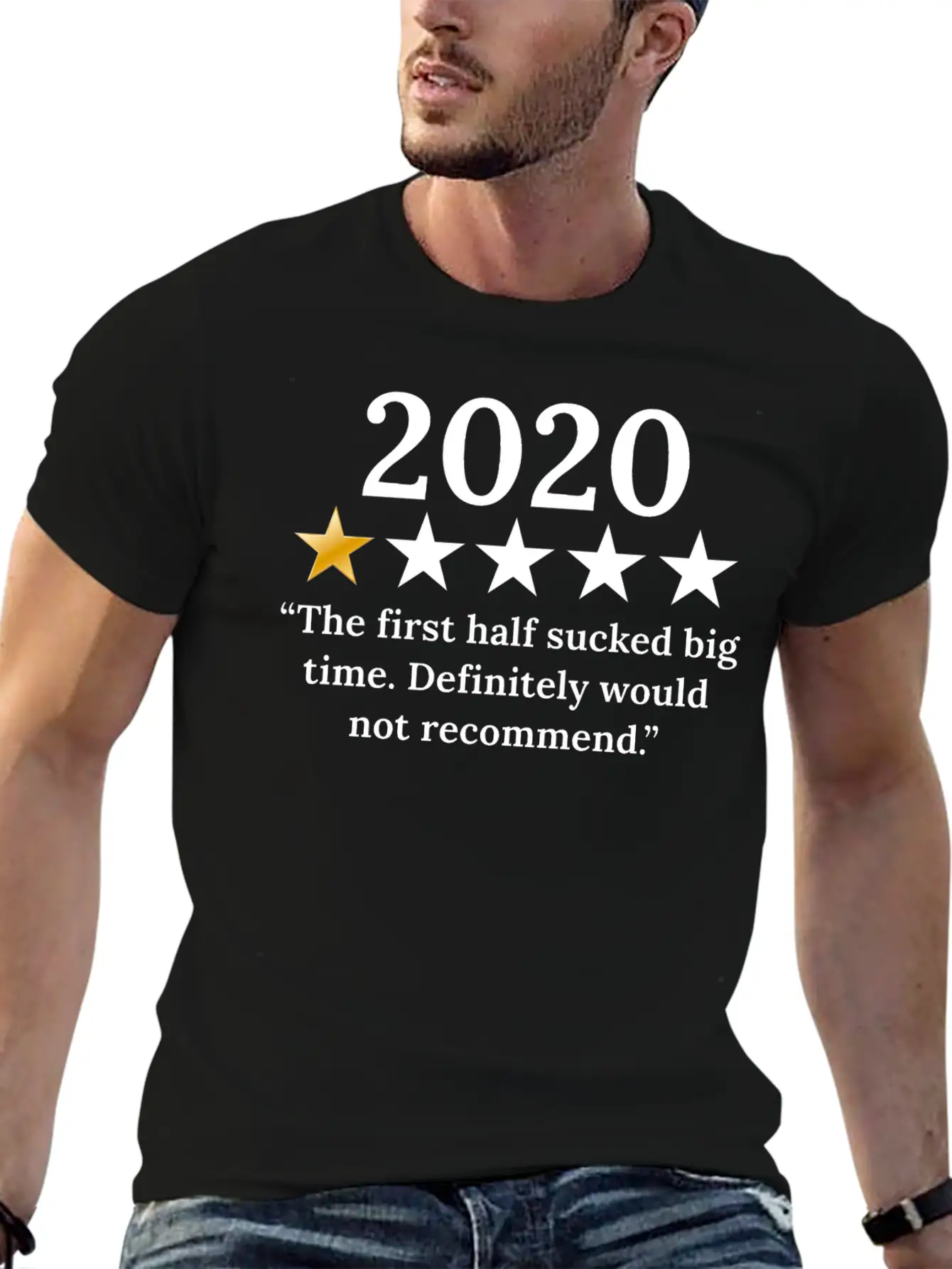2020 Review 1/5 Feedback "Would Not Recommend" Classic Fit Graphic Tee For Daily Comfort – Unisex Cotton Shirt