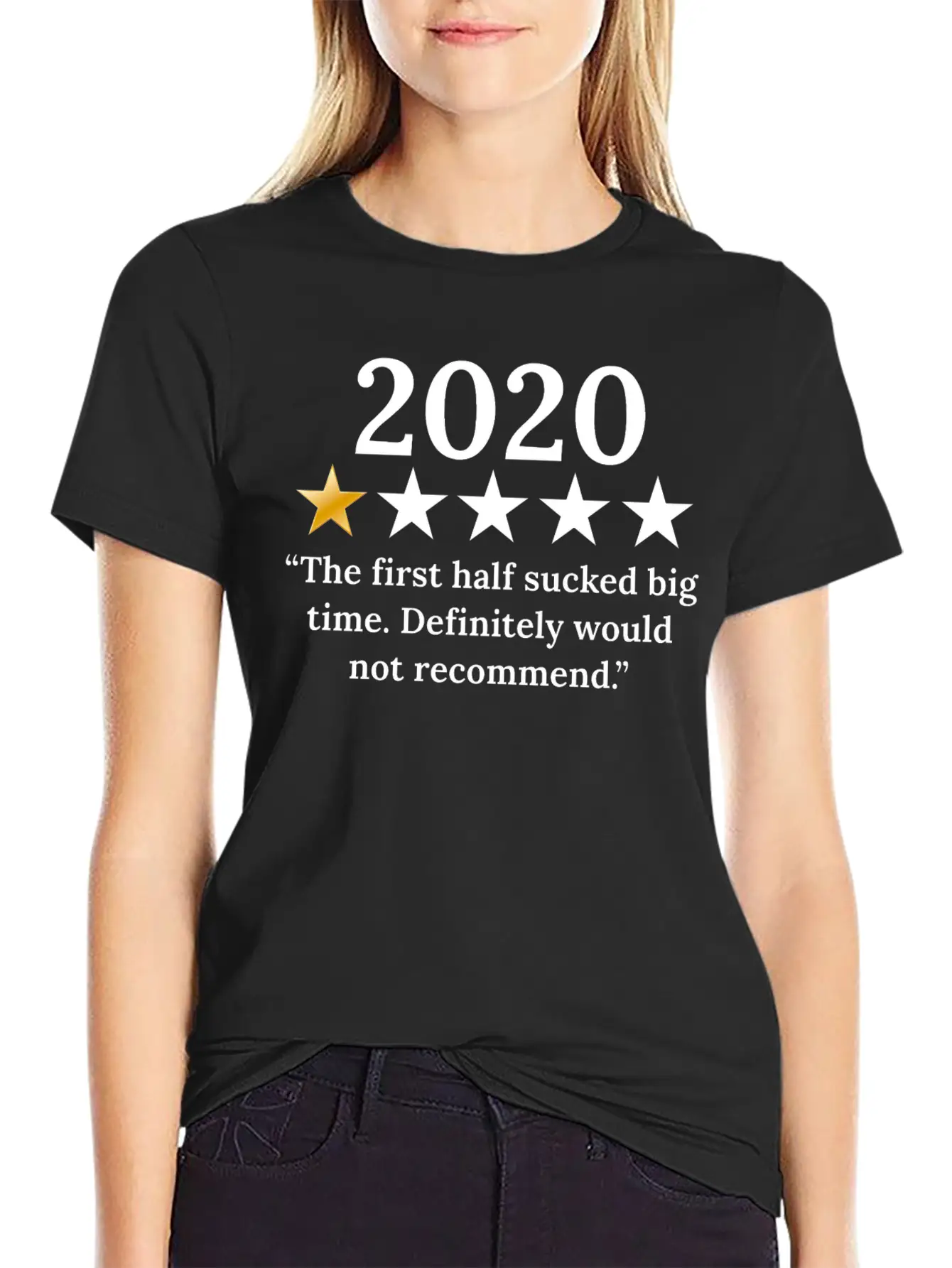 2020 Review 1/5 Feedback "Would Not Recommend" Classic Fit Graphic Tee For Daily Comfort – Unisex Cotton Shirt
