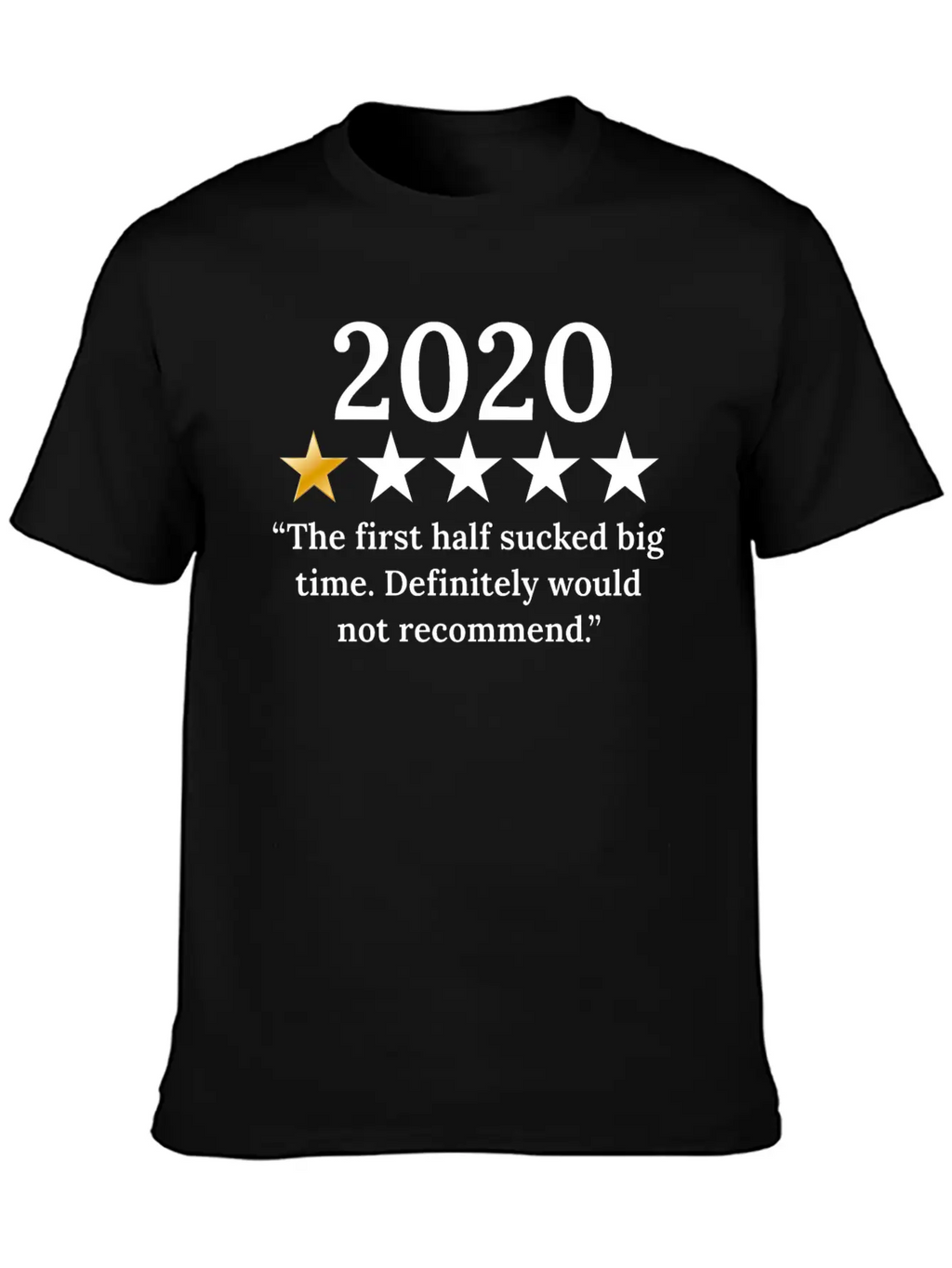 2020 Review 1/5 Feedback "Would Not Recommend" Classic Fit Graphic Tee For Daily Comfort – Unisex Cotton Shirt