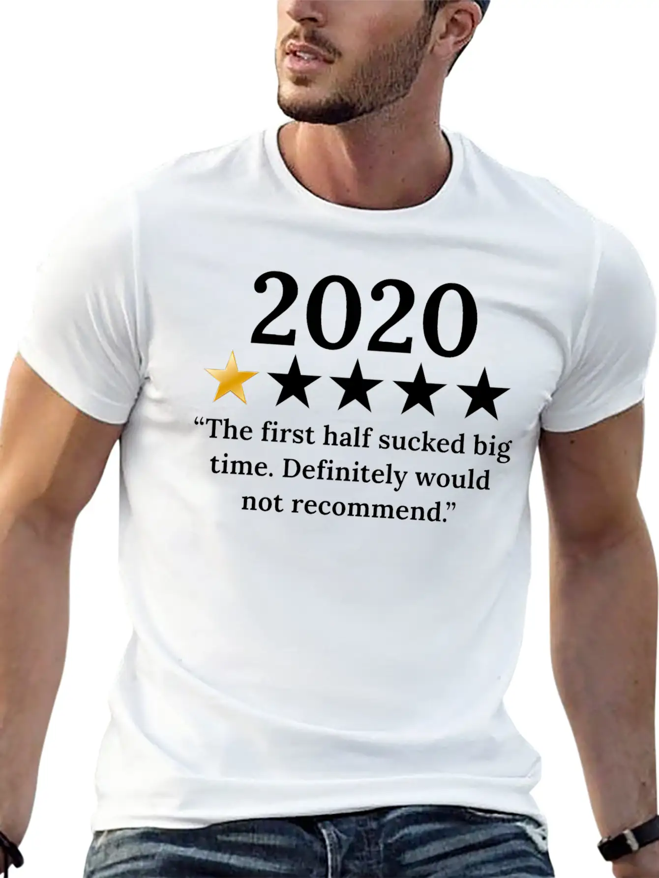 2020 Review 1/5 Feedback "Would Not Recommend" Classic Fit Graphic Tee For Daily Comfort – Unisex Cotton Shirt
