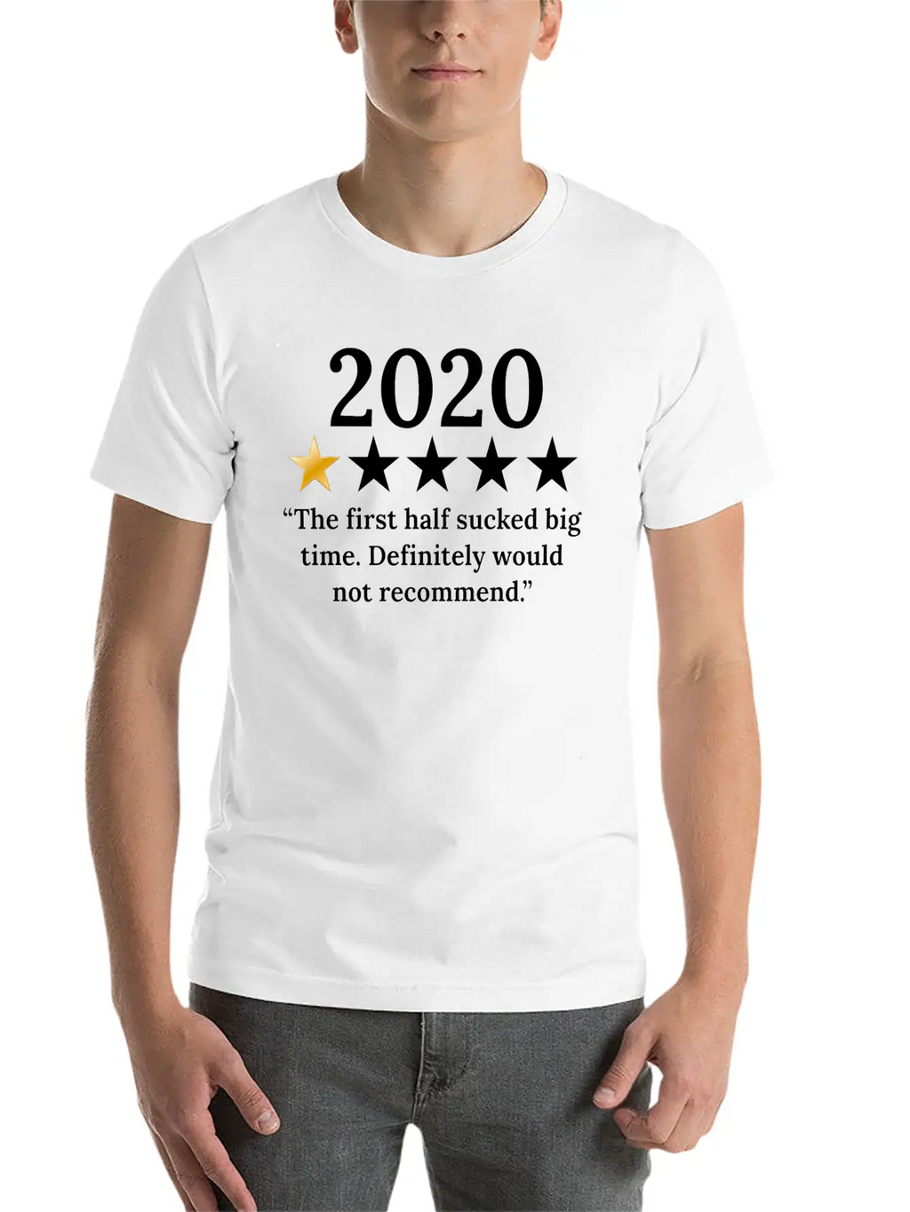2020 Review 1/5 Feedback "Would Not Recommend" Classic Fit Graphic Tee For Daily Comfort – Unisex Cotton Shirt