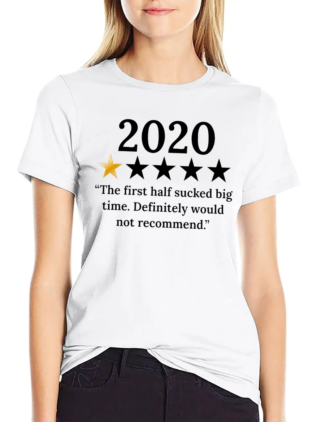 2020 Review 1/5 Feedback "Would Not Recommend" Classic Fit Graphic Tee For Daily Comfort – Unisex Cotton Shirt