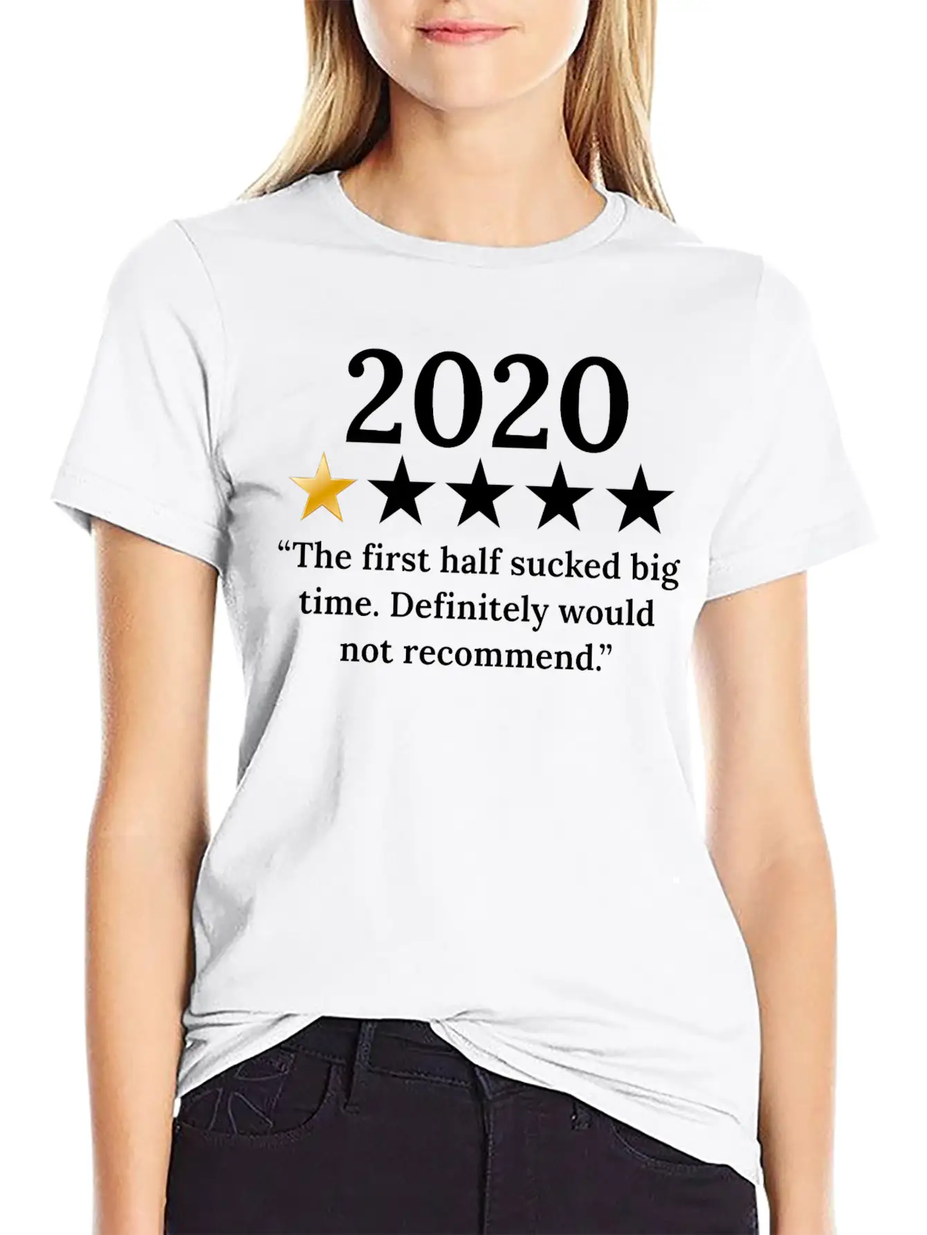 2020 Review 1/5 Feedback "Would Not Recommend" Classic Fit Graphic Tee For Daily Comfort – Unisex Cotton Shirt