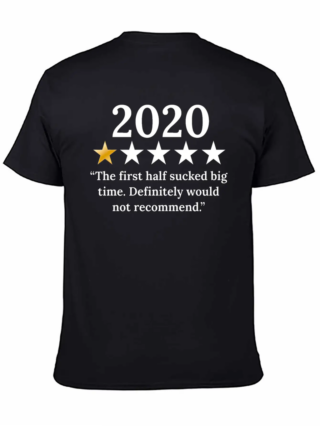 2020 Review 1/5 Feedback "Would Not Recommend" Classic Fit Graphic Tee For Daily Comfort – Unisex Cotton Shirt