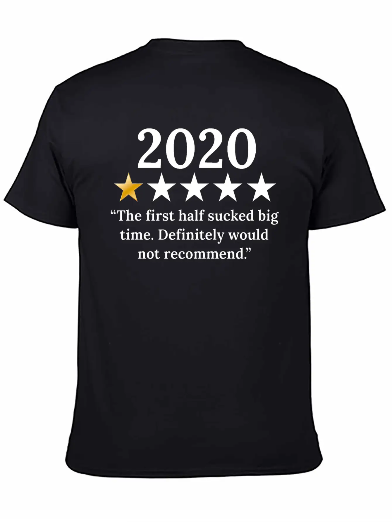 2020 Review 1/5 Feedback "Would Not Recommend" Classic Fit Graphic Tee For Daily Comfort – Unisex Cotton Shirt
