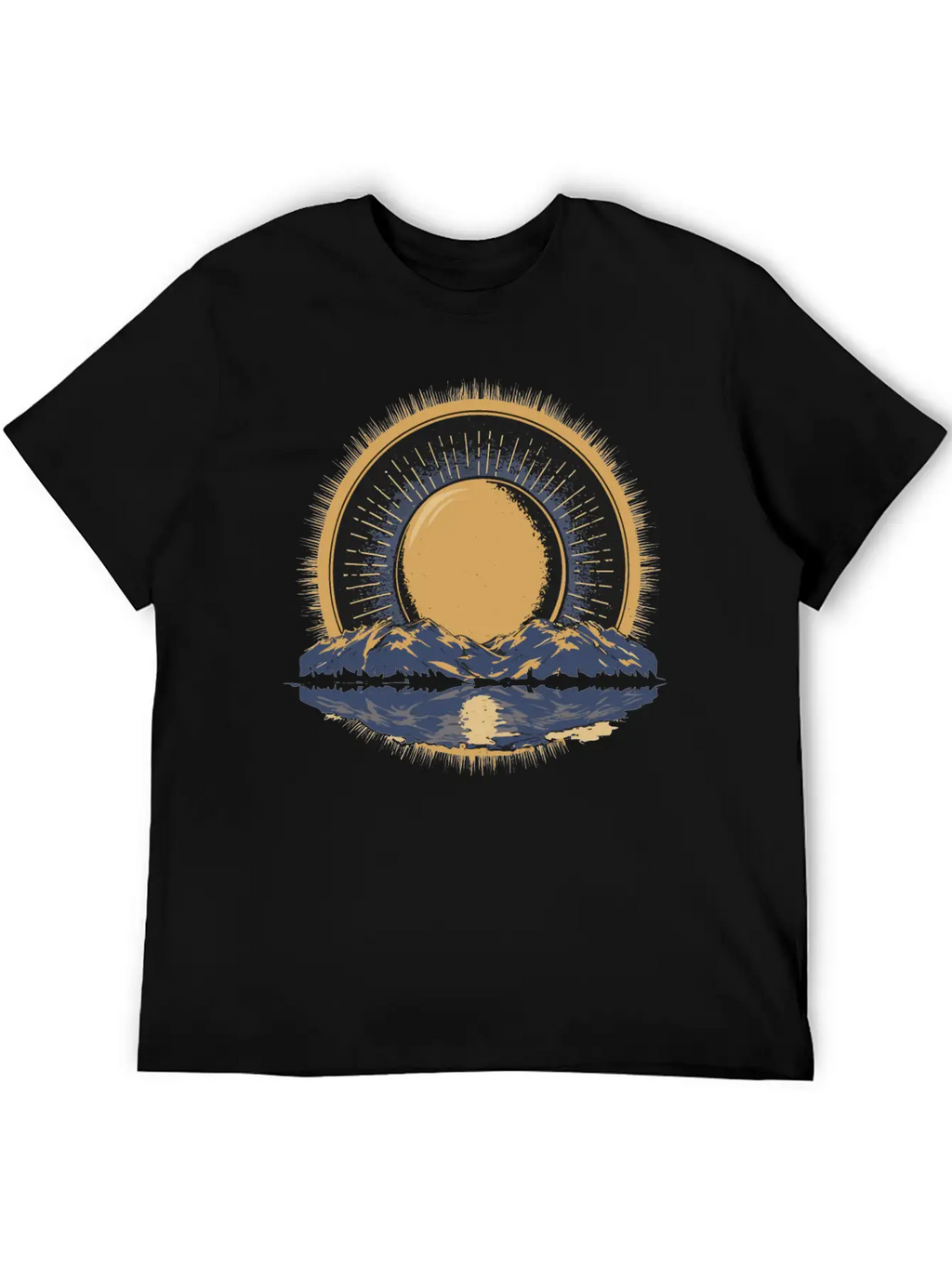 2024 Solar Eclipse American Totality Timeless Short Sleeve Tee – Comfy And Minimalist Design