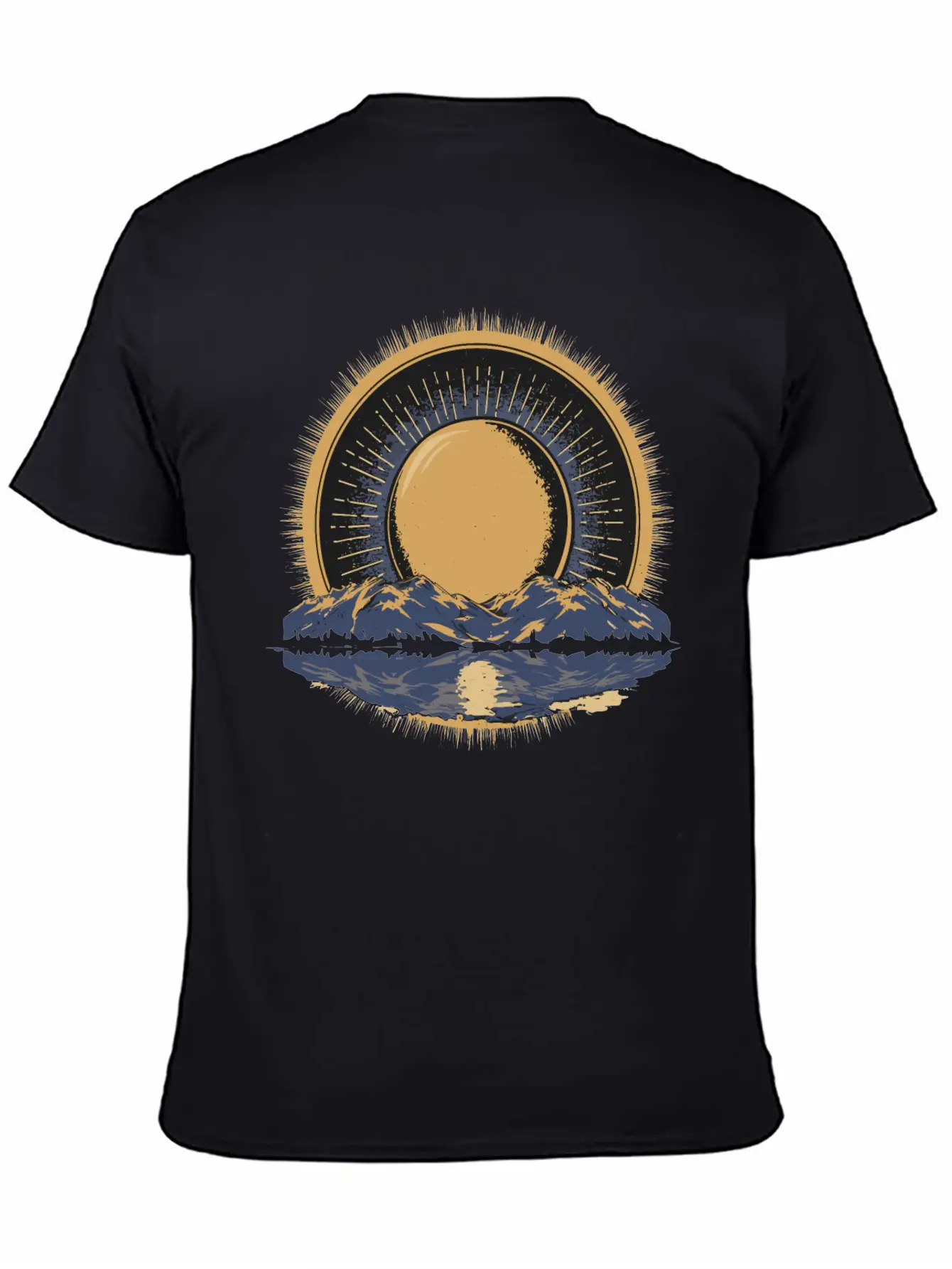 2024 Solar Eclipse American Totality Timeless Short Sleeve Tee – Comfy And Minimalist Design