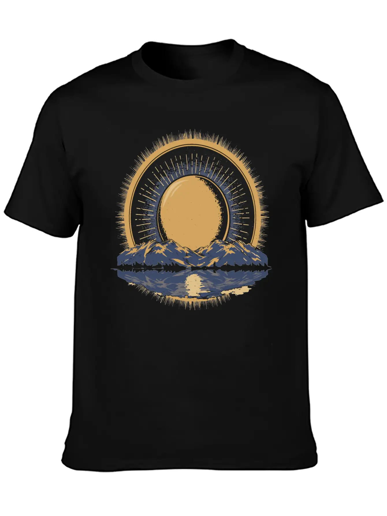 2024 Solar Eclipse American Totality Timeless Short Sleeve Tee – Comfy And Minimalist Design