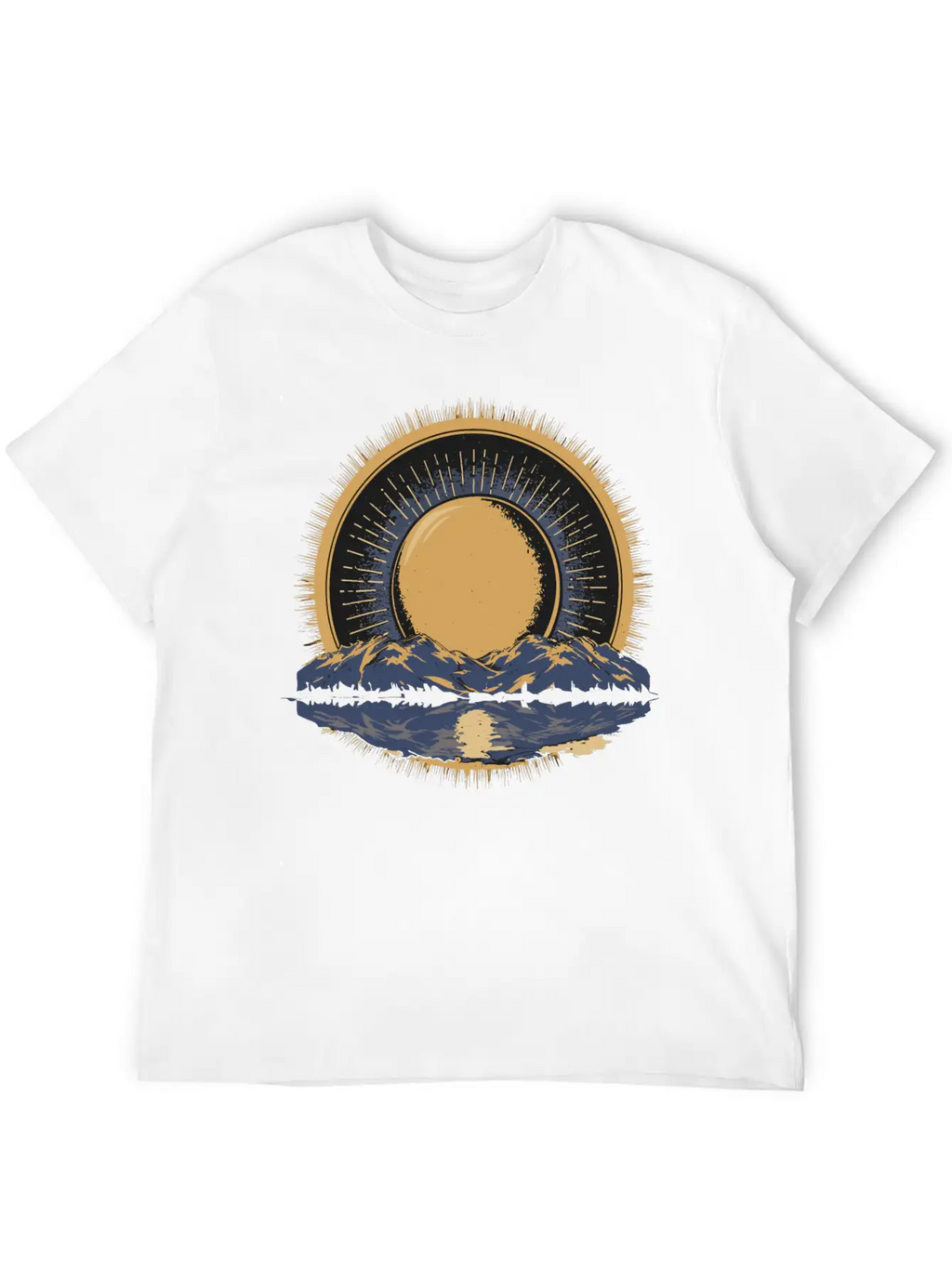 2024 Solar Eclipse American Totality Timeless Short Sleeve Tee – Comfy And Minimalist Design