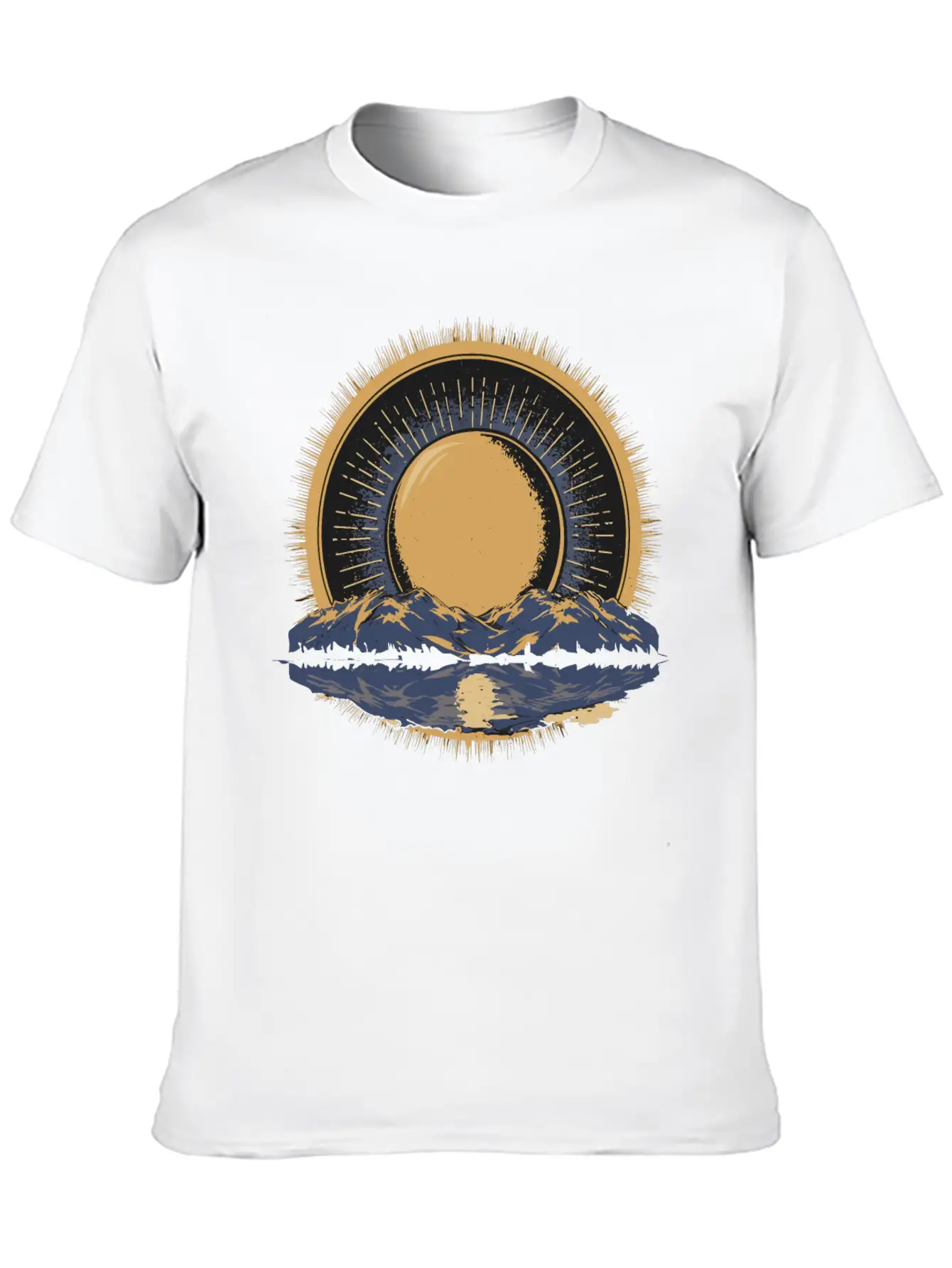 2024 Solar Eclipse American Totality Timeless Short Sleeve Tee – Comfy And Minimalist Design