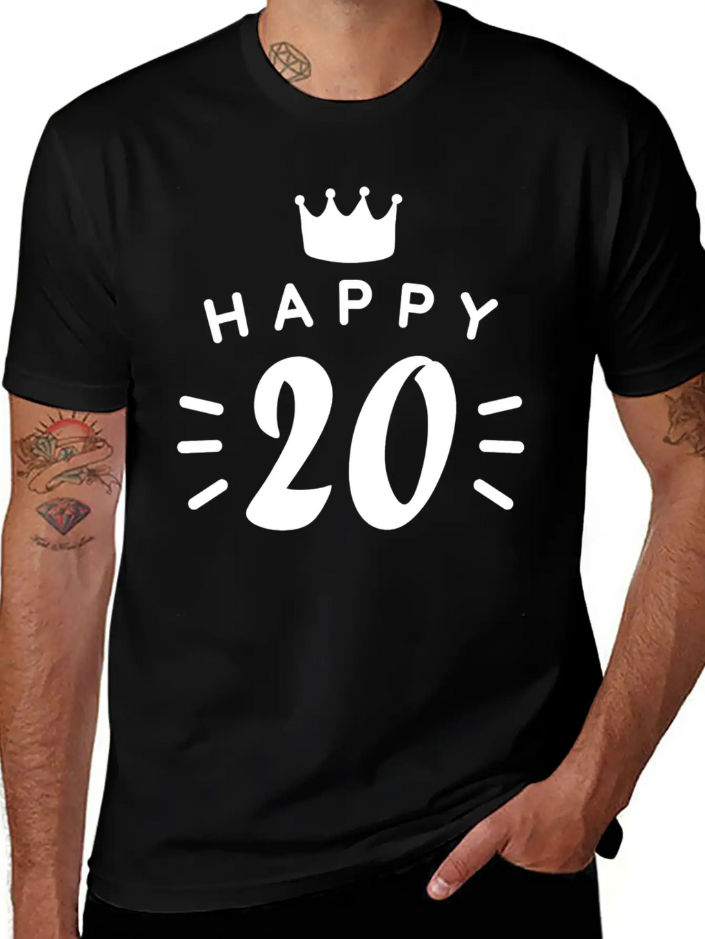 20th Birthday 20 Years Old Happy Birthday Saying Classic Fit Graphic Tee For Daily Comfort – Unisex Cotton Shirt
