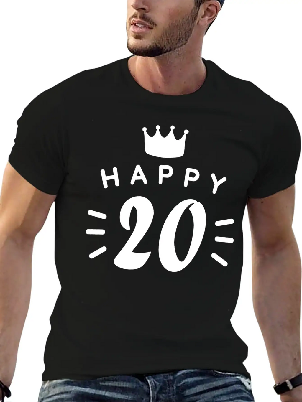 20th Birthday 20 Years Old Happy Birthday Saying Classic Fit Graphic Tee For Daily Comfort – Unisex Cotton Shirt