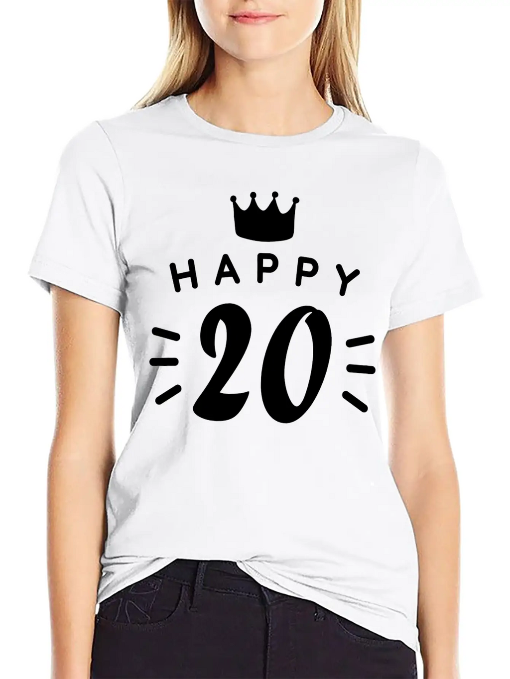 20th Birthday 20 Years Old Happy Birthday Saying Classic Fit Graphic Tee For Daily Comfort – Unisex Cotton Shirt