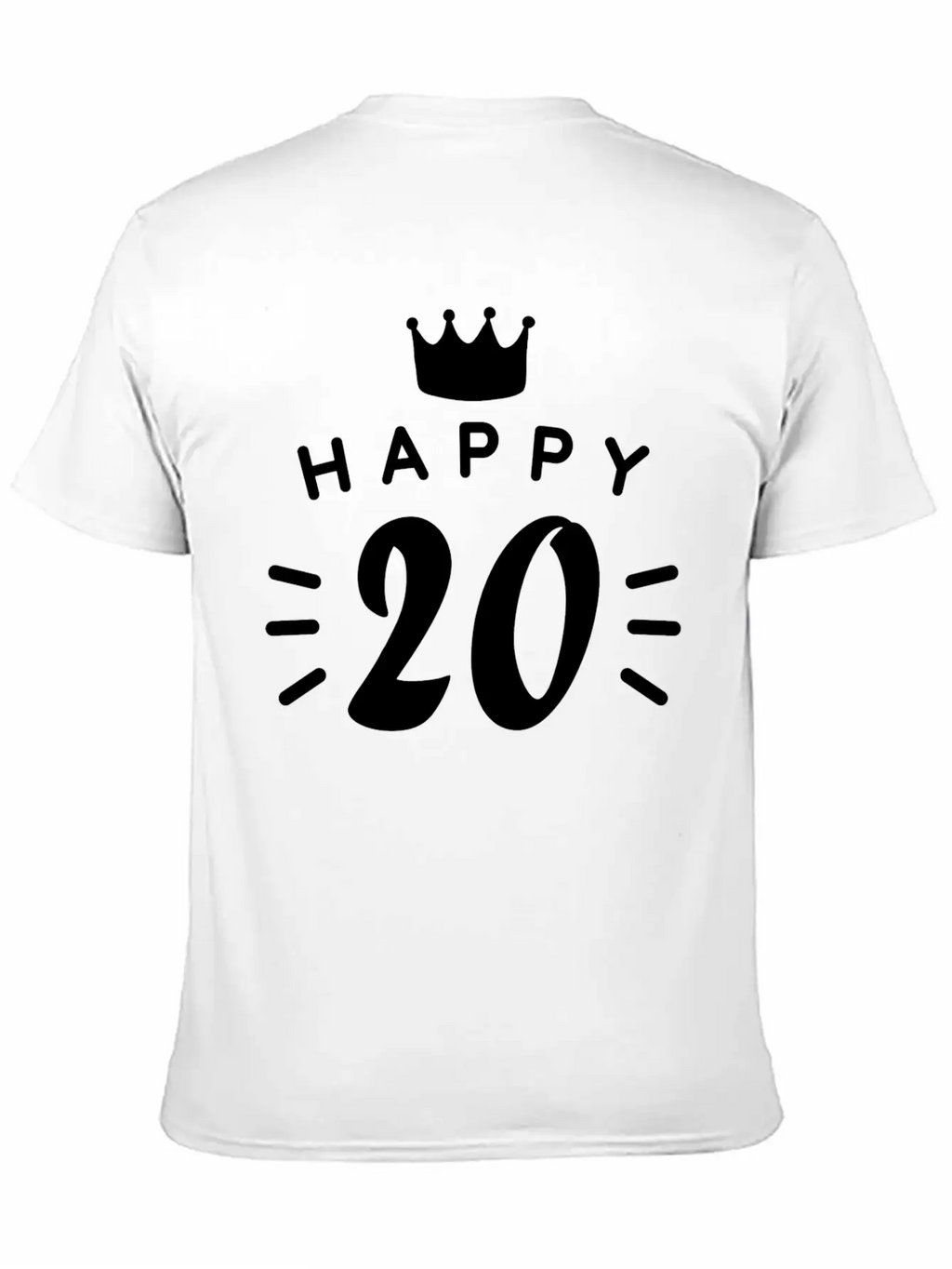 20th Birthday 20 Years Old Happy Birthday Saying Classic Fit Graphic Tee For Daily Comfort – Unisex Cotton Shirt
