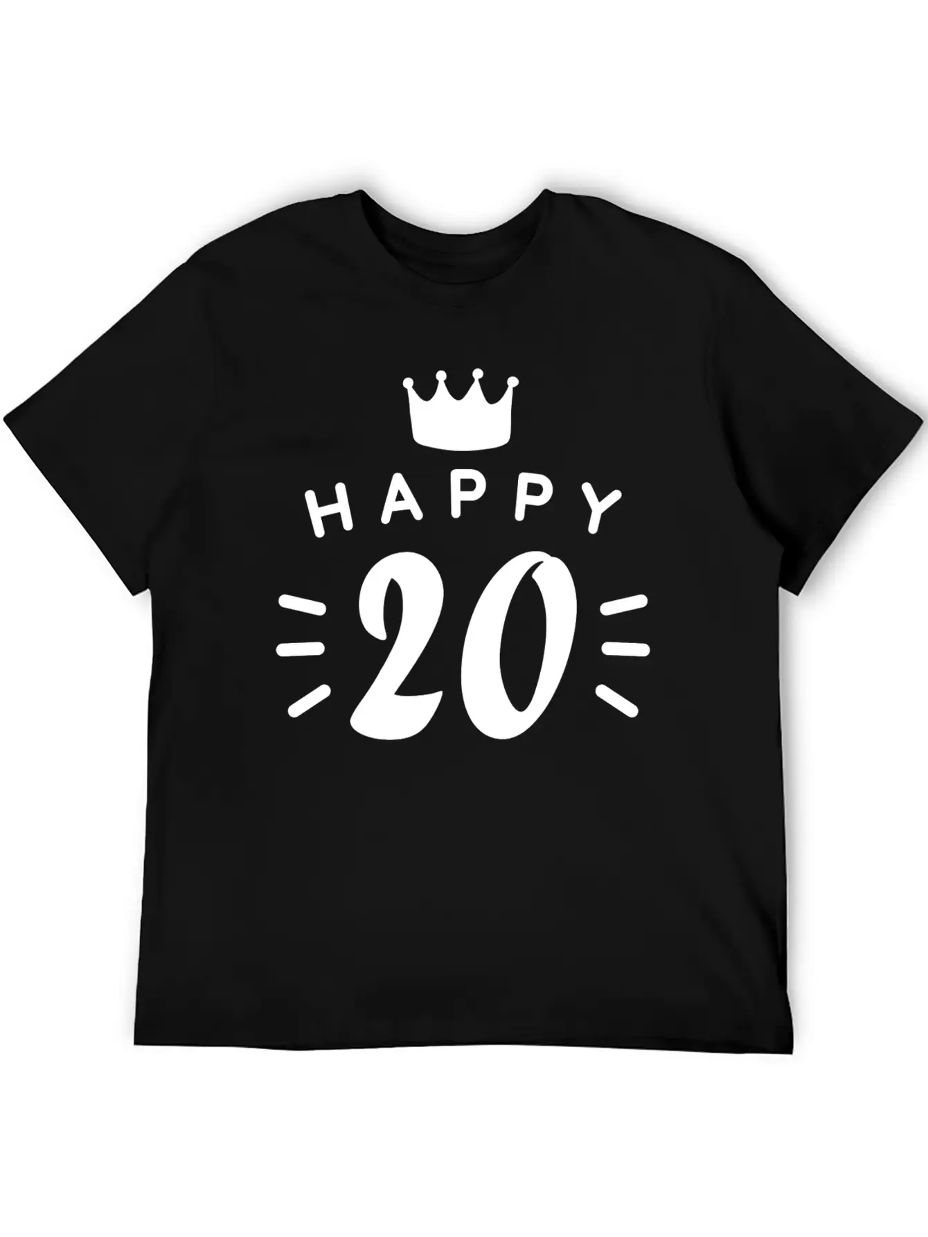 20th Birthday 20 Years Old Happy Birthday Saying Classic Fit Graphic Tee For Daily Comfort – Unisex Cotton Shirt