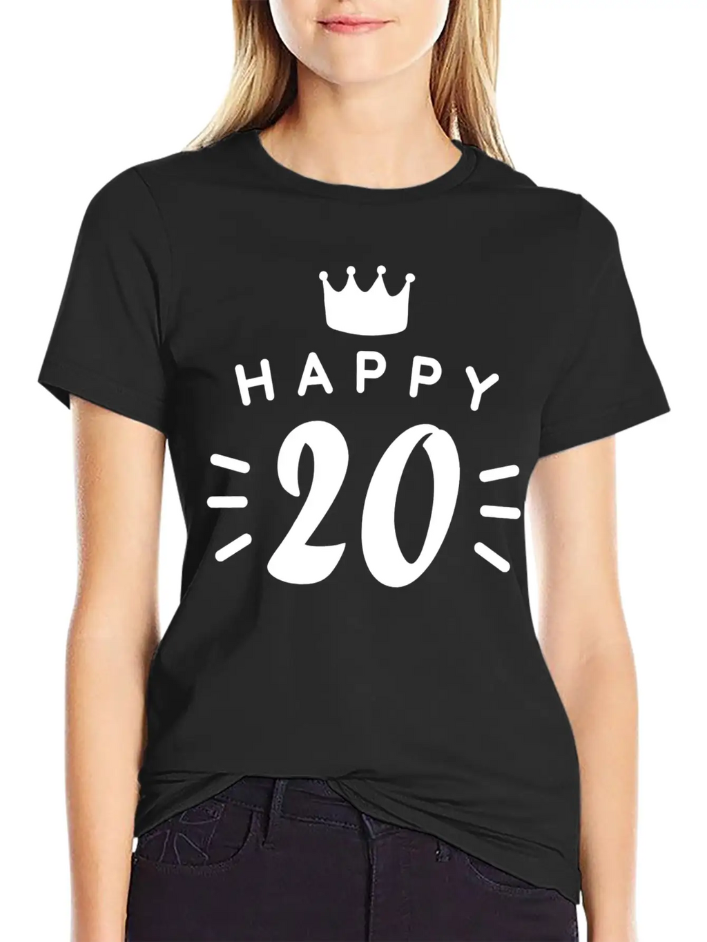 20th Birthday 20 Years Old Happy Birthday Saying Classic Fit Graphic Tee For Daily Comfort – Unisex Cotton Shirt