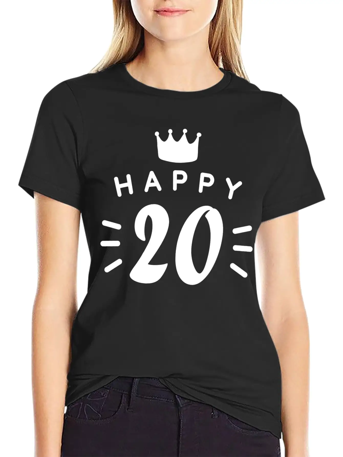20th Birthday 20 Years Old Happy Birthday Saying Classic Fit Graphic Tee For Daily Comfort – Unisex Cotton Shirt