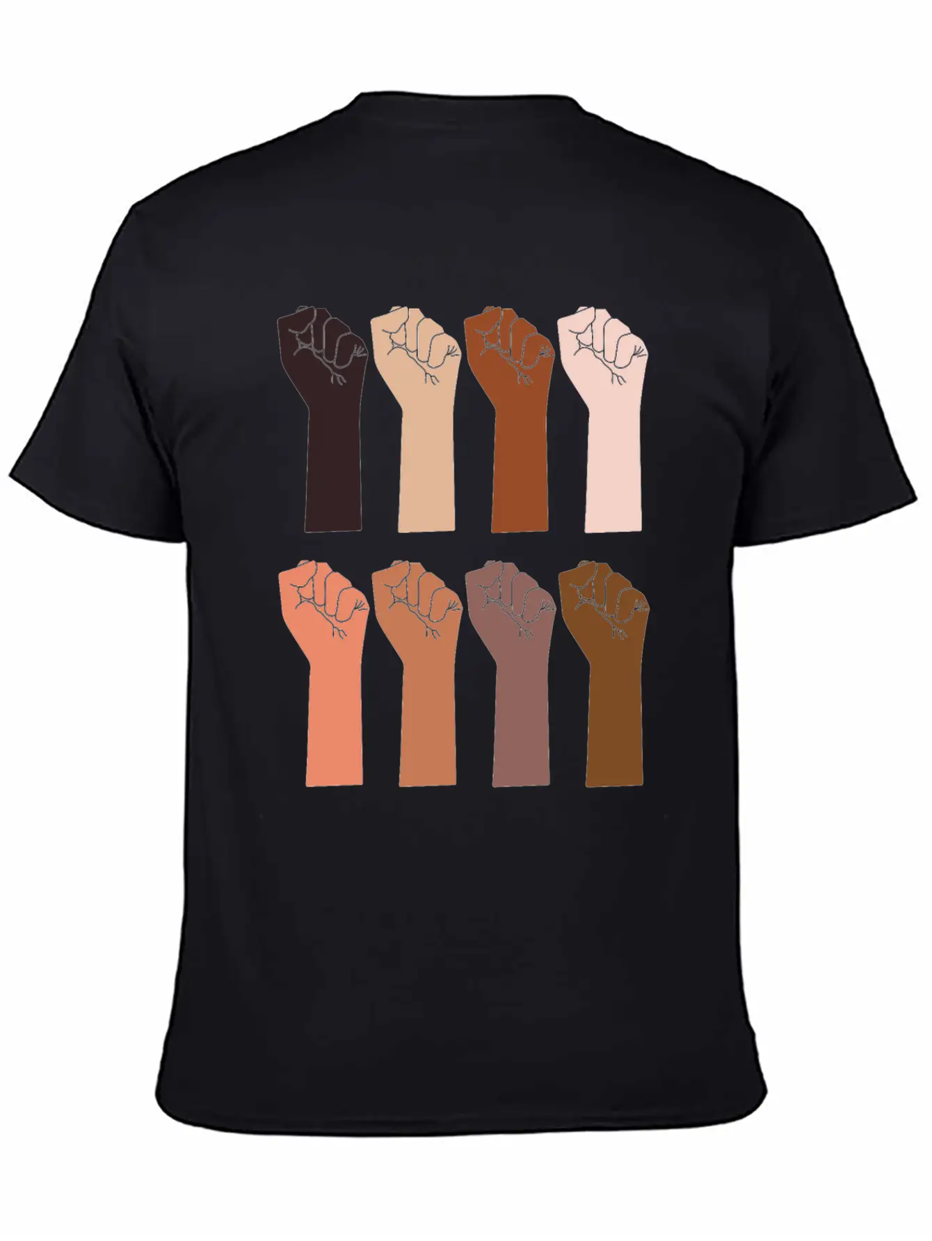 29 Hand Skin Tone 01 Classic Crew Neck Graphic Tee – Everyday Minimal Look