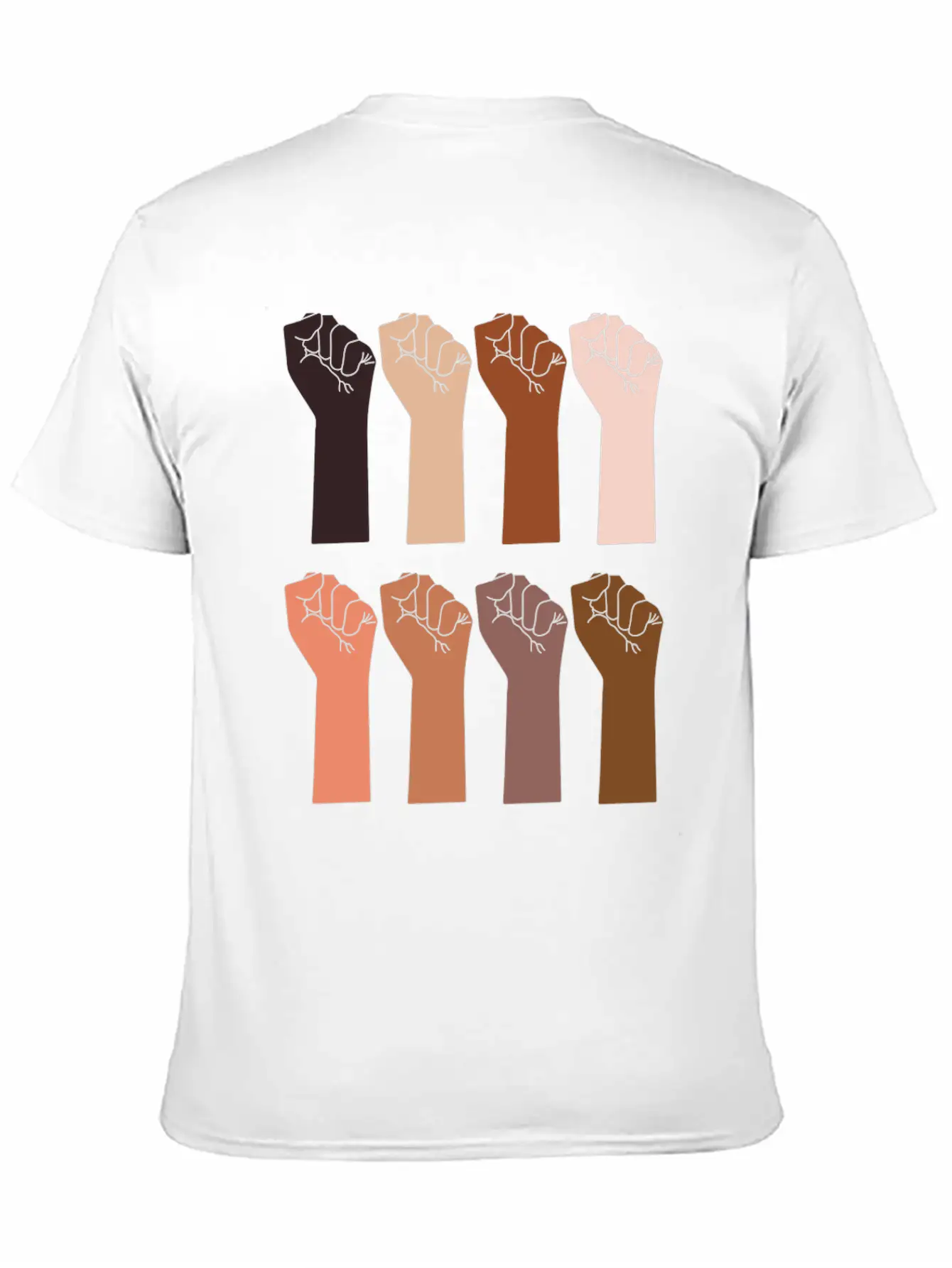 29 Hand Skin Tone 01 Classic Crew Neck Graphic Tee – Everyday Minimal Look