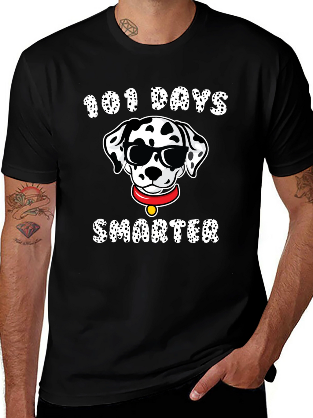 101 Days Smarter Dalmatian T-Shirt