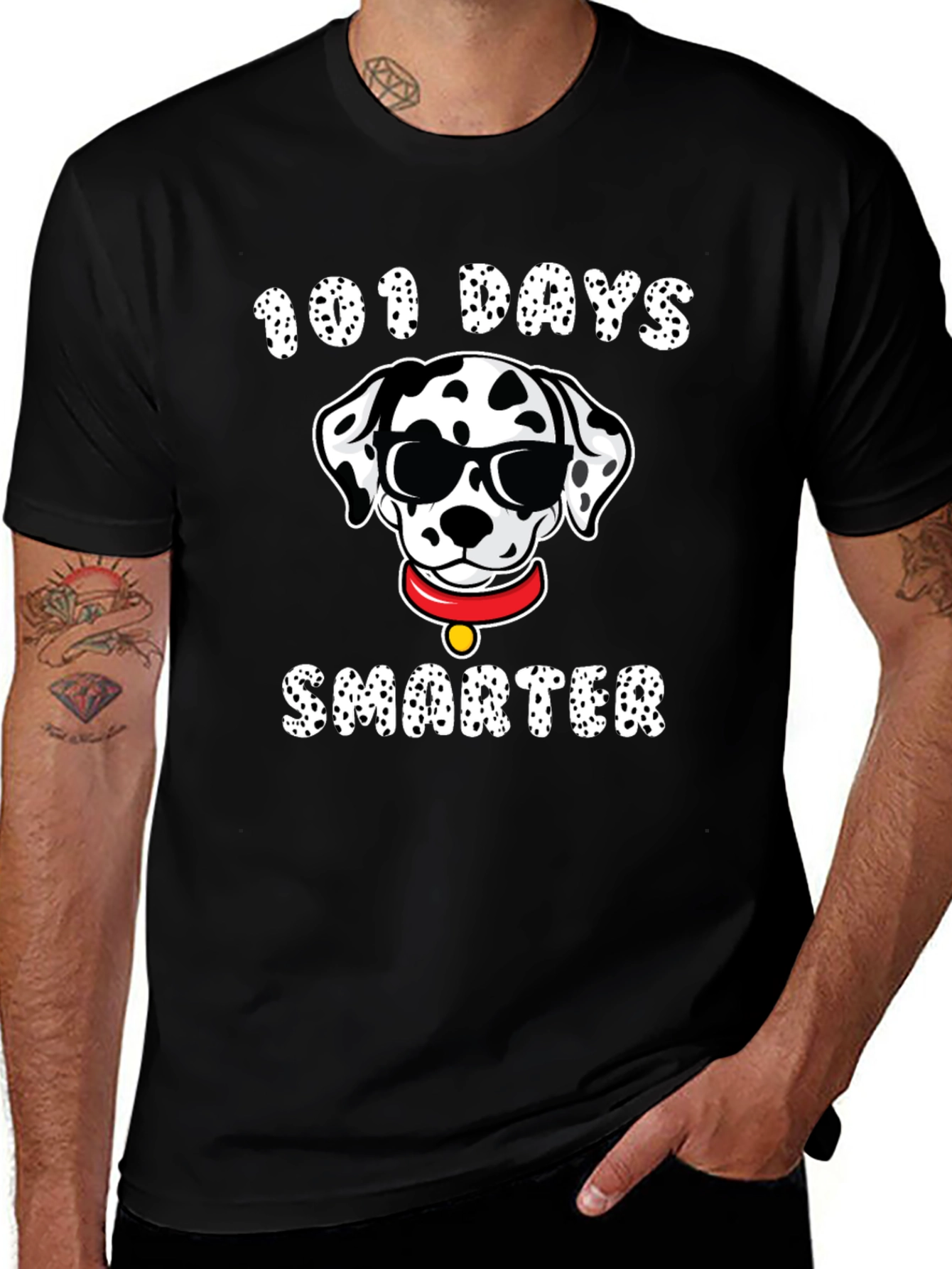 101 Days Smarter Dalmatian T-Shirt
