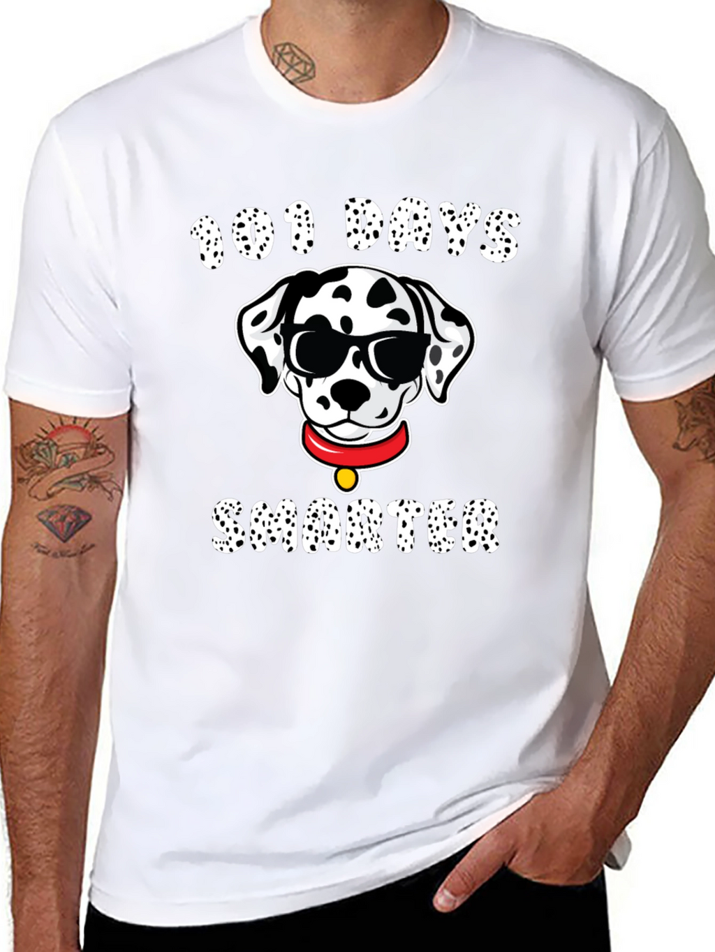 101 Days Smarter Dalmatian T-Shirt