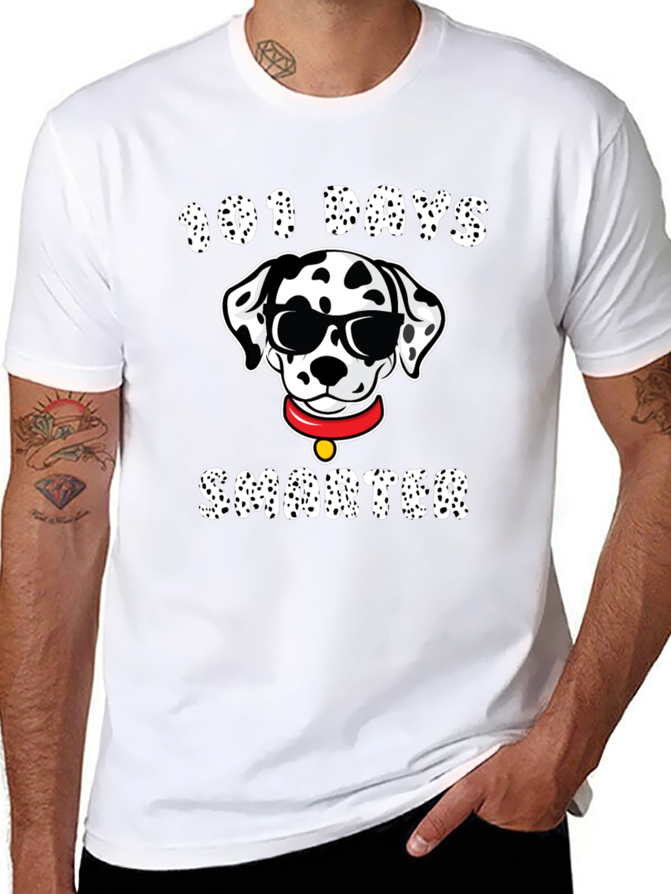 101 Days Smarter Dalmatian T-Shirt