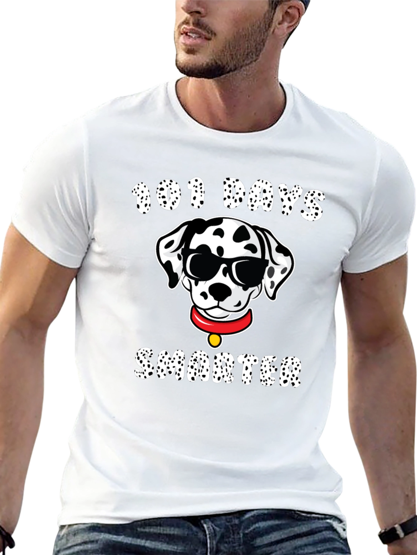 101 Days Smarter Dalmatian T-Shirt