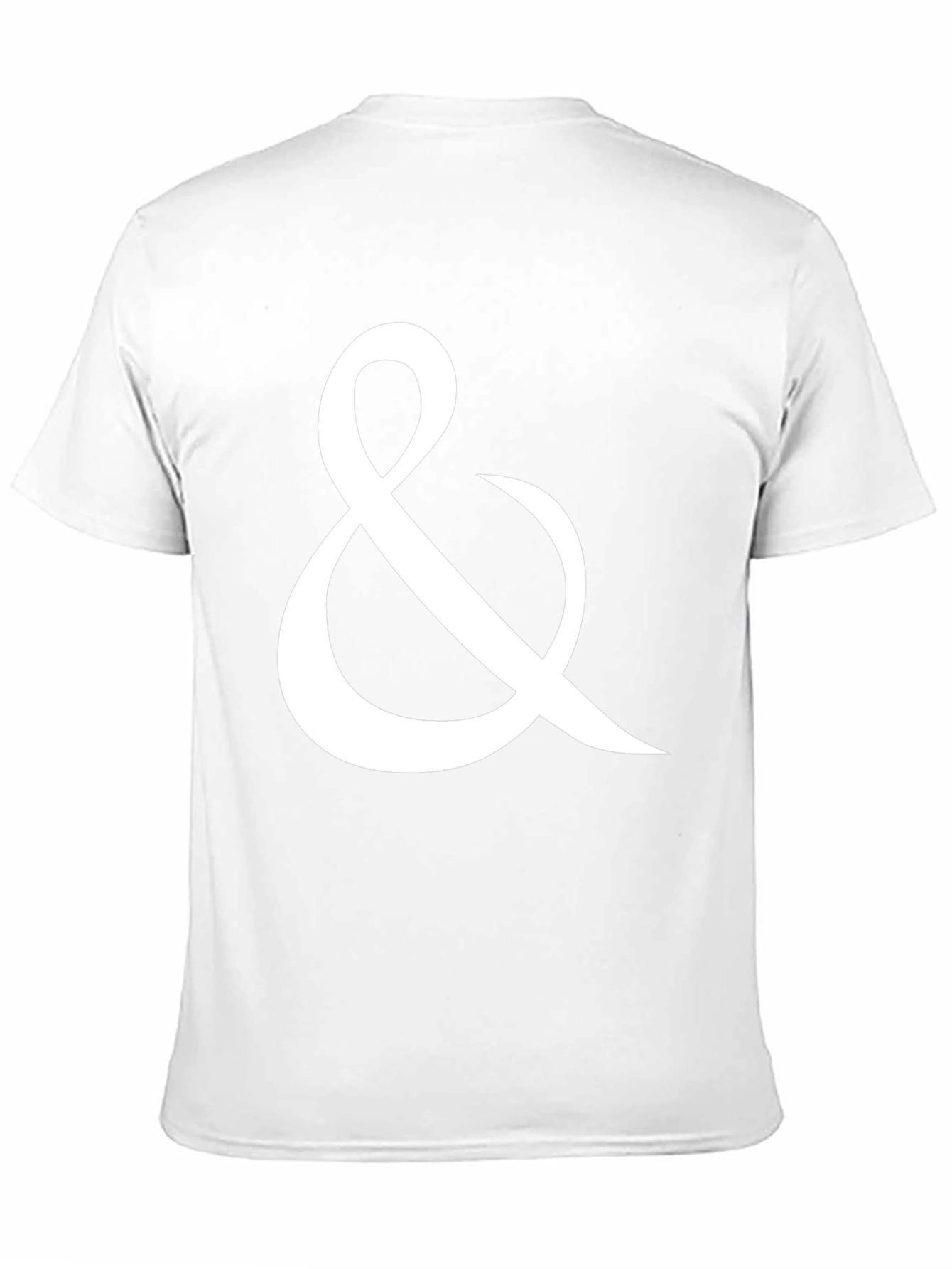 Ampersand Graphic Tee - Black Cotton Casual T-Shirt