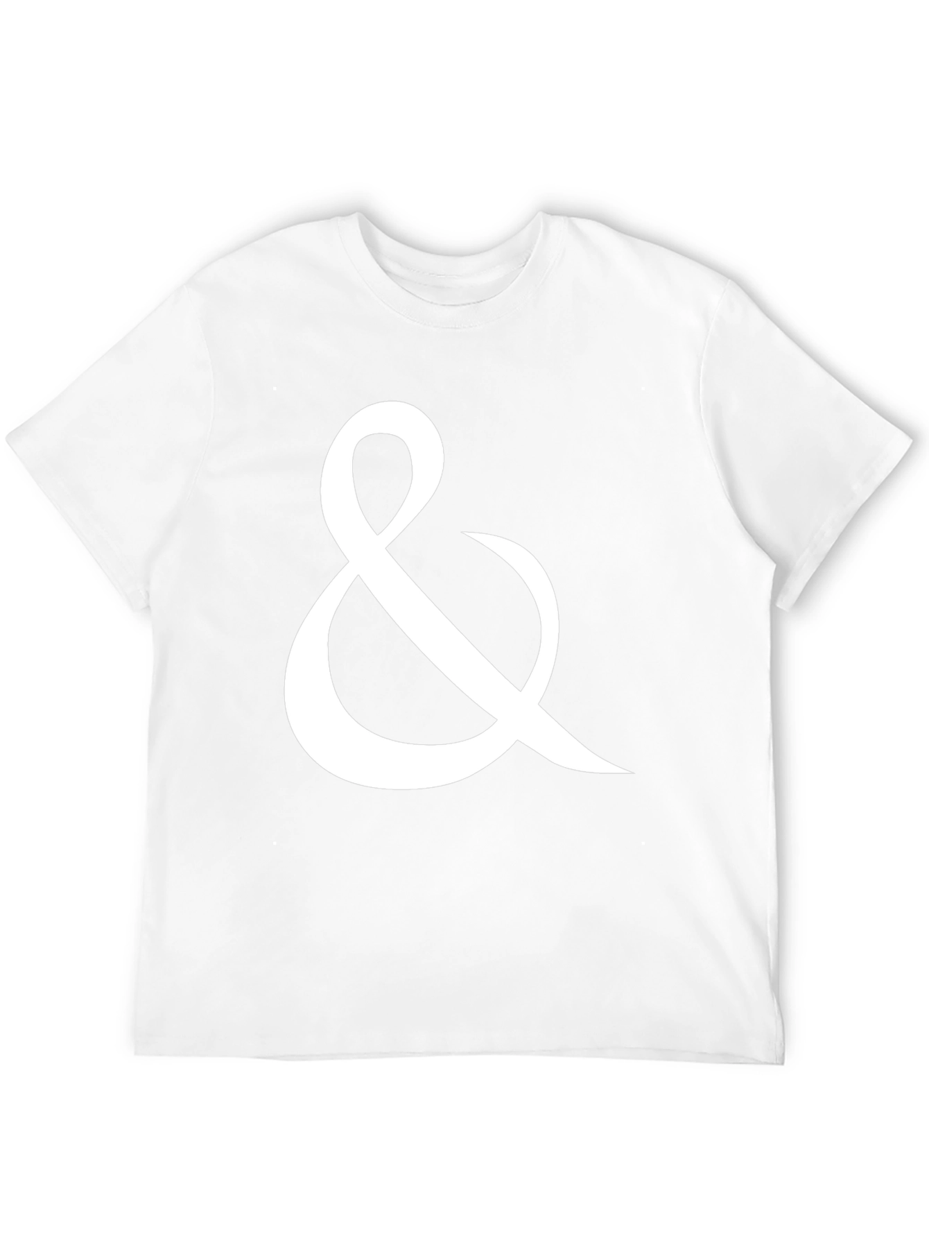 Ampersand Graphic Tee - Black Cotton Casual T-Shirt