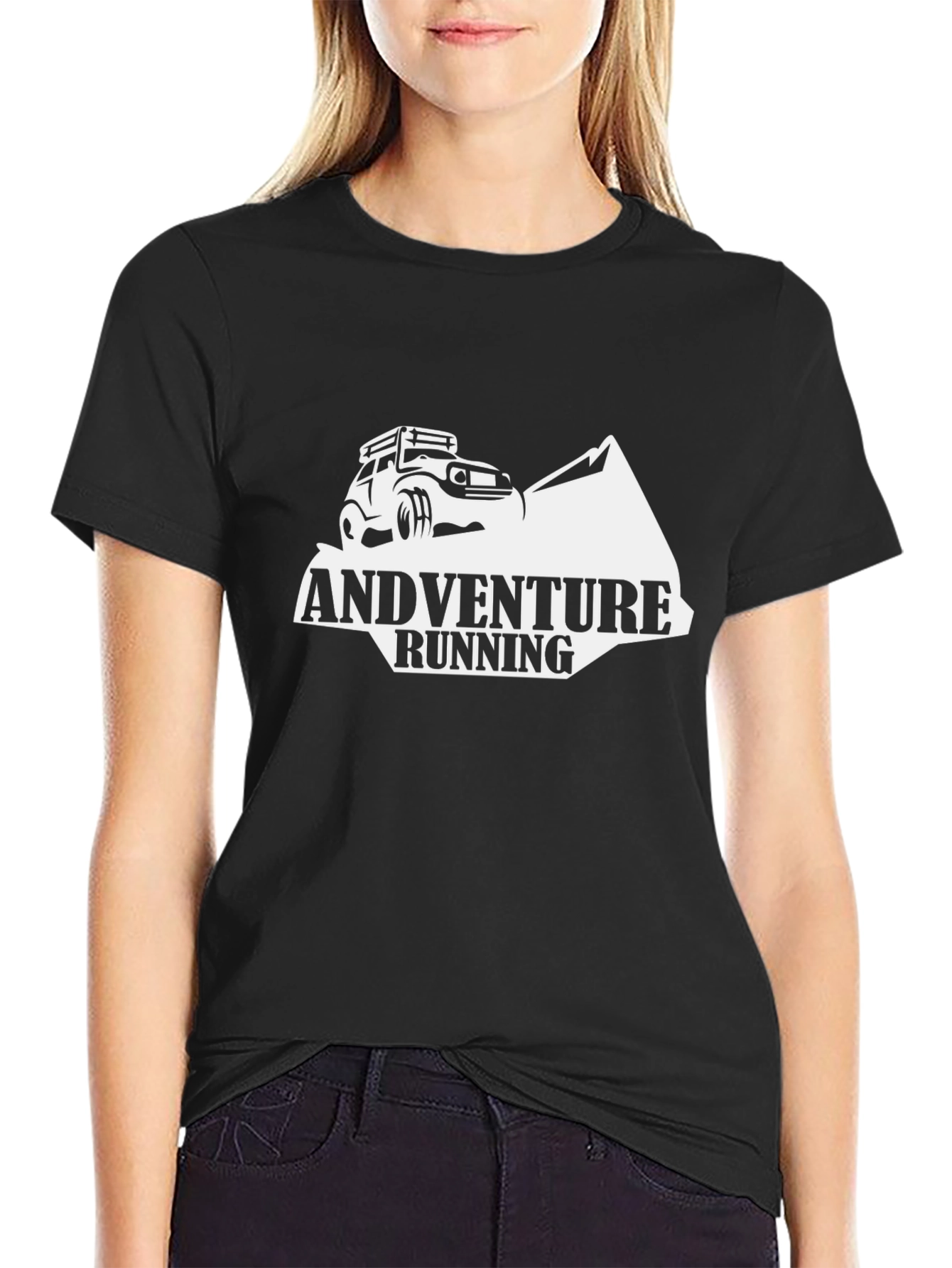 Adventure Running Black T-Shirt