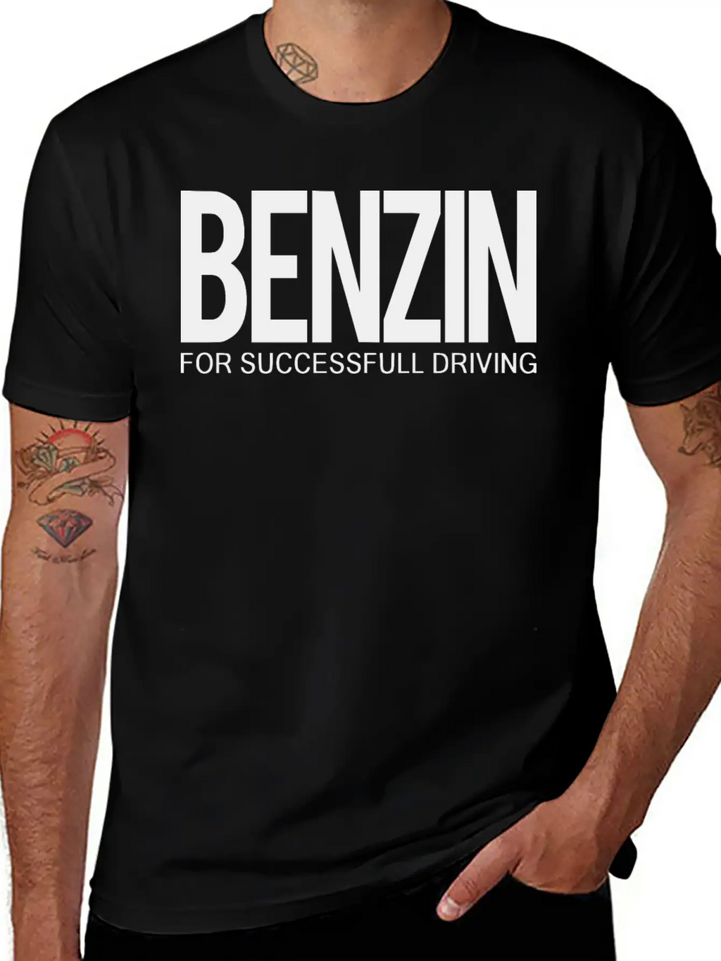 2reborn BENZIN For Successfull Driving Car Driving Timeless Short Sleeve Tee – Comfy And Minimalist Design