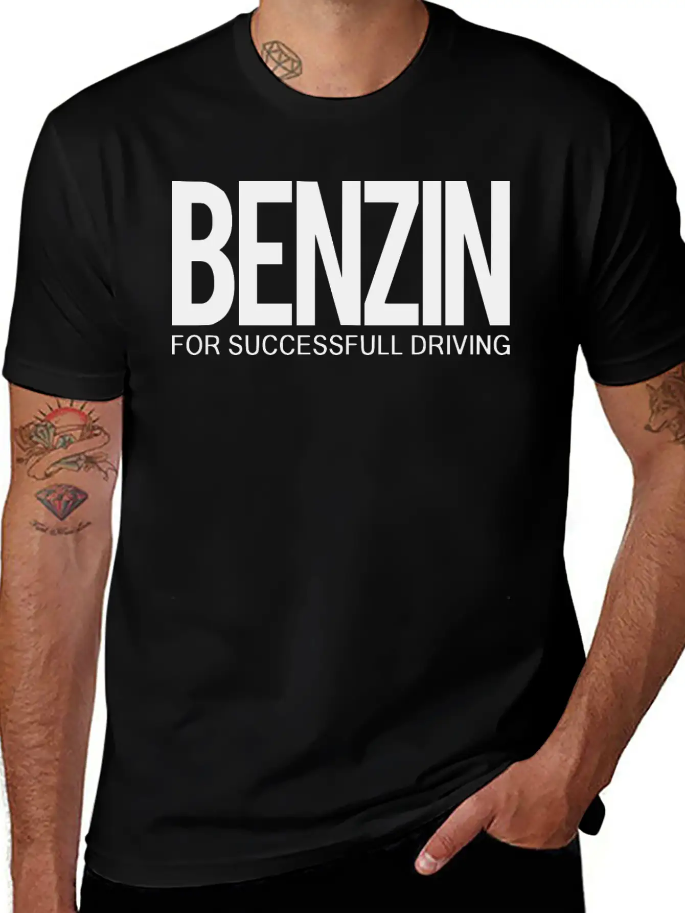 2reborn BENZIN For Successfull Driving Car Driving Timeless Short Sleeve Tee – Comfy And Minimalist Design