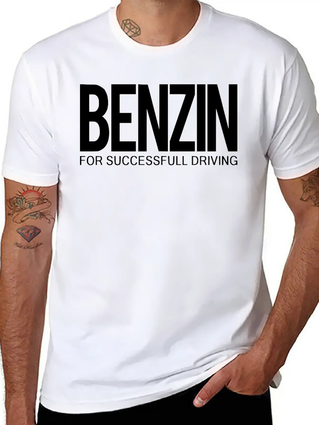 2reborn BENZIN For Successfull Driving Car Driving Timeless Short Sleeve Tee – Comfy And Minimalist Design