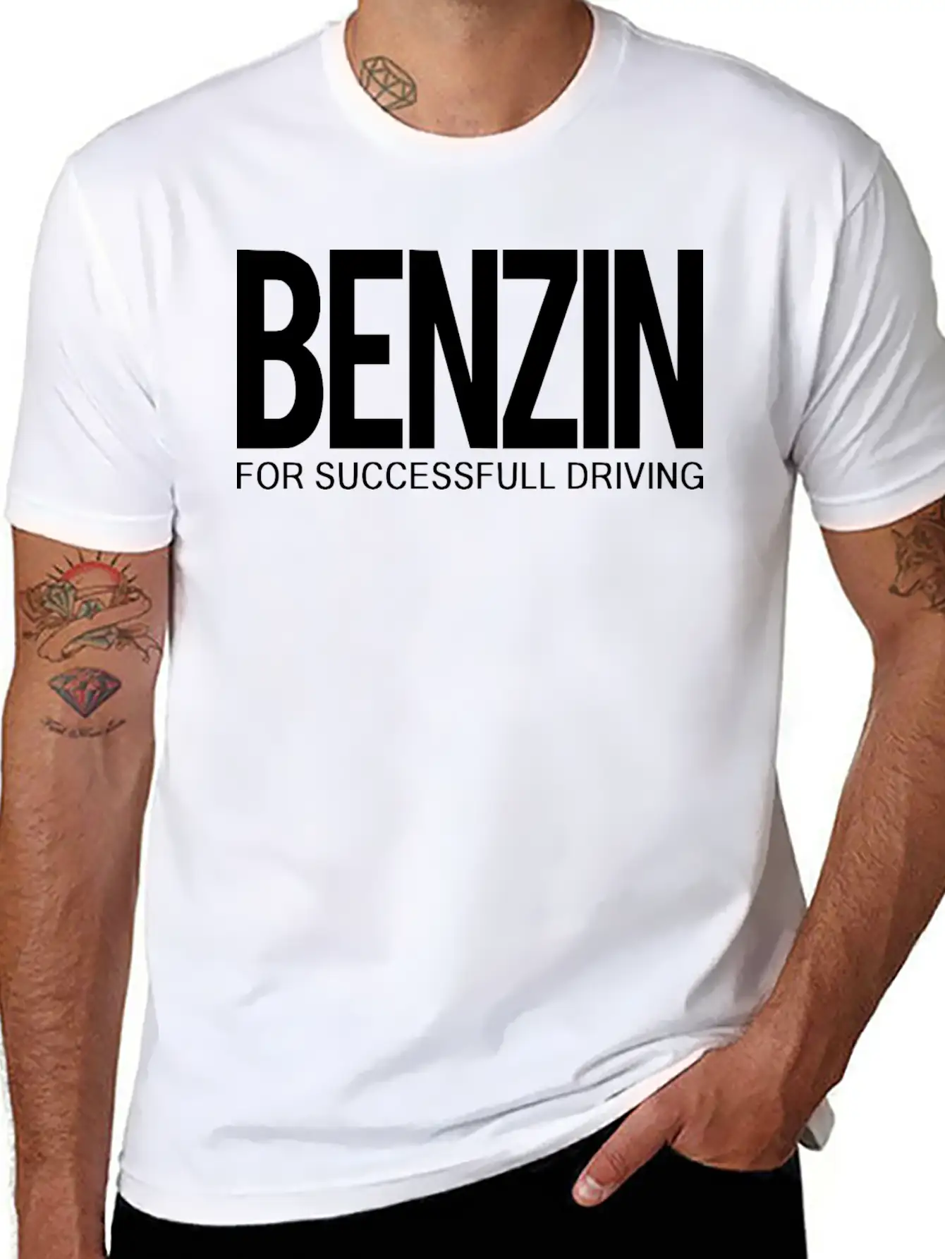 2reborn BENZIN For Successfull Driving Car Driving Timeless Short Sleeve Tee – Comfy And Minimalist Design