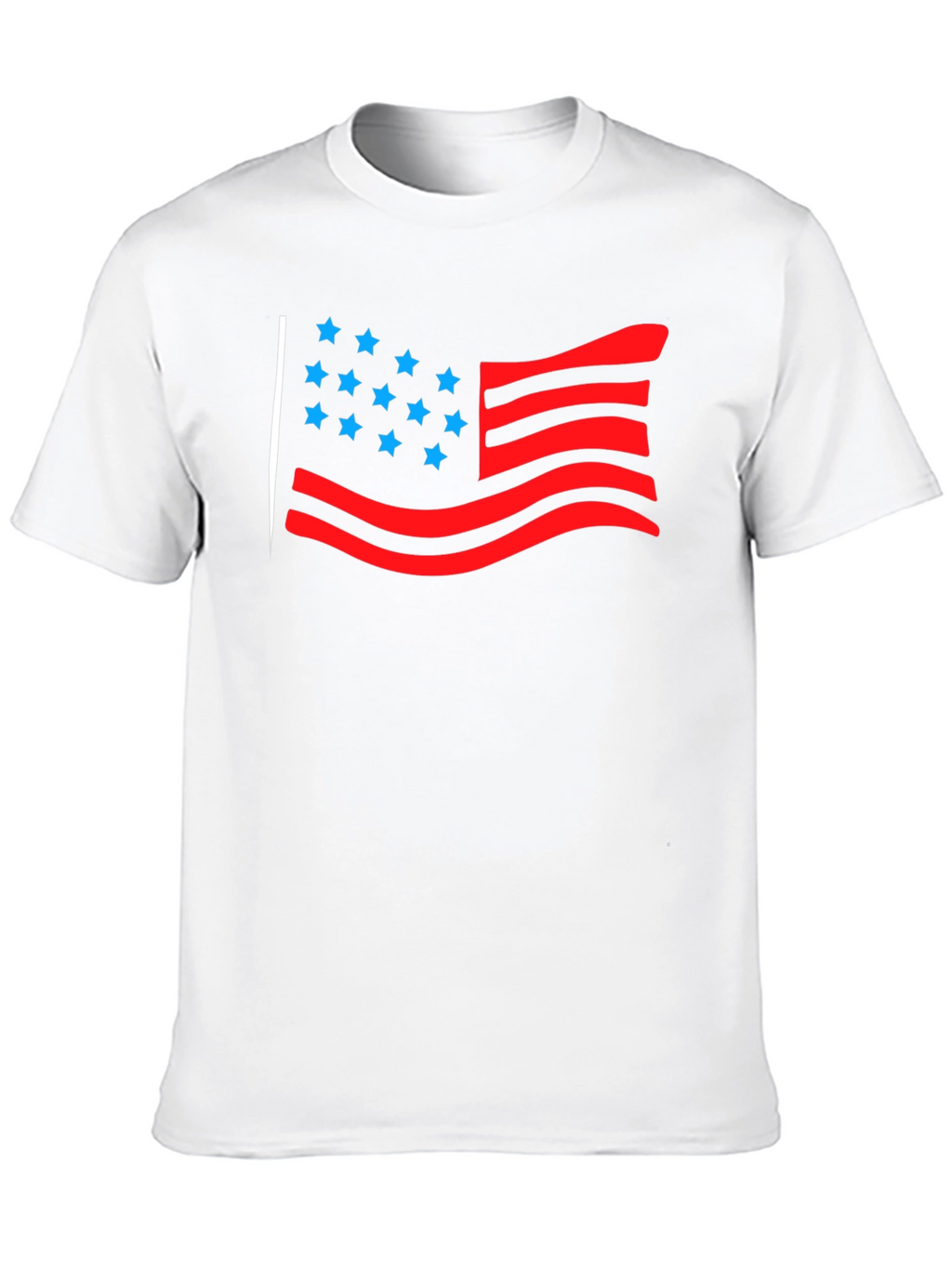American Flag Graphic Tee - Black