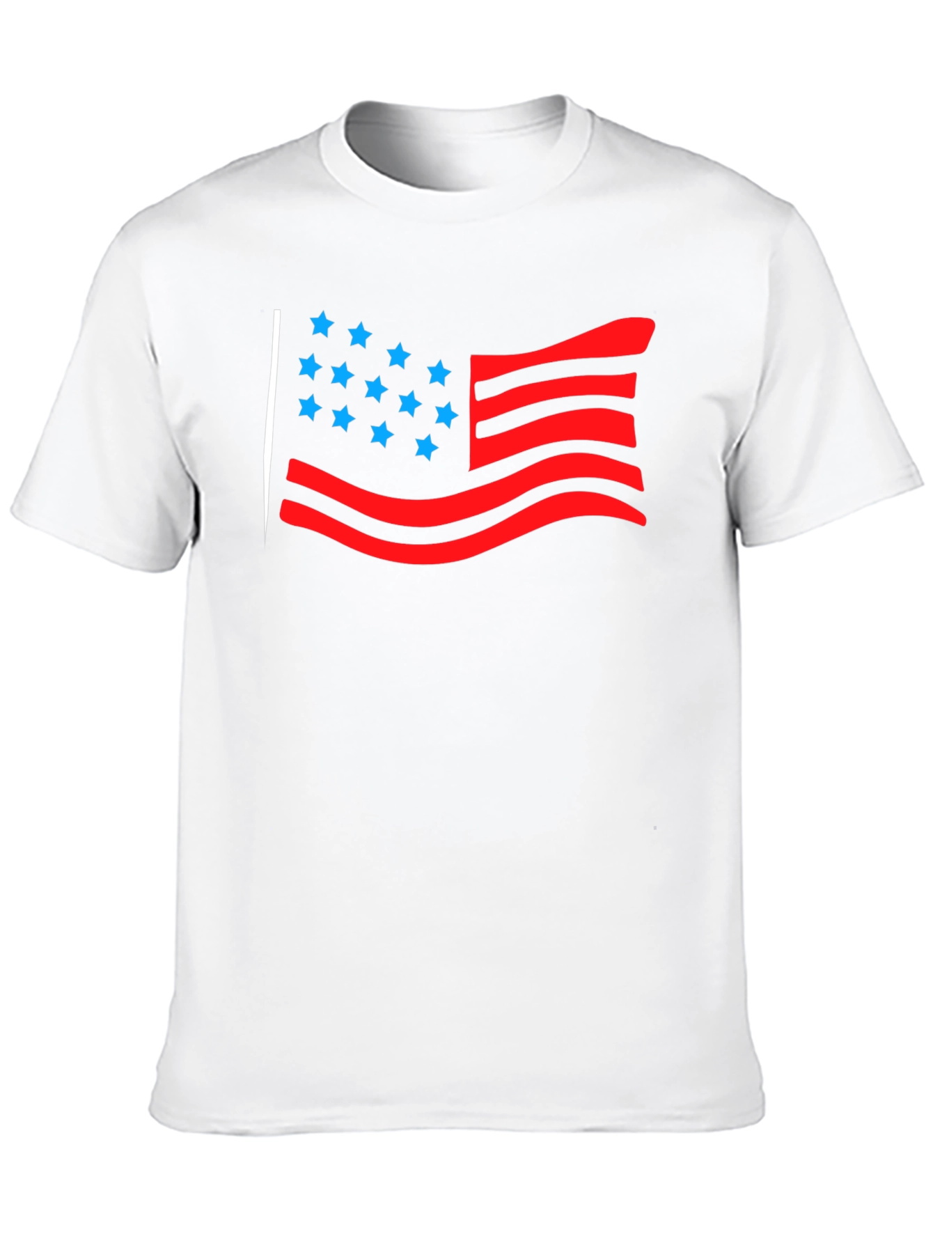 American Flag Graphic Tee - Black