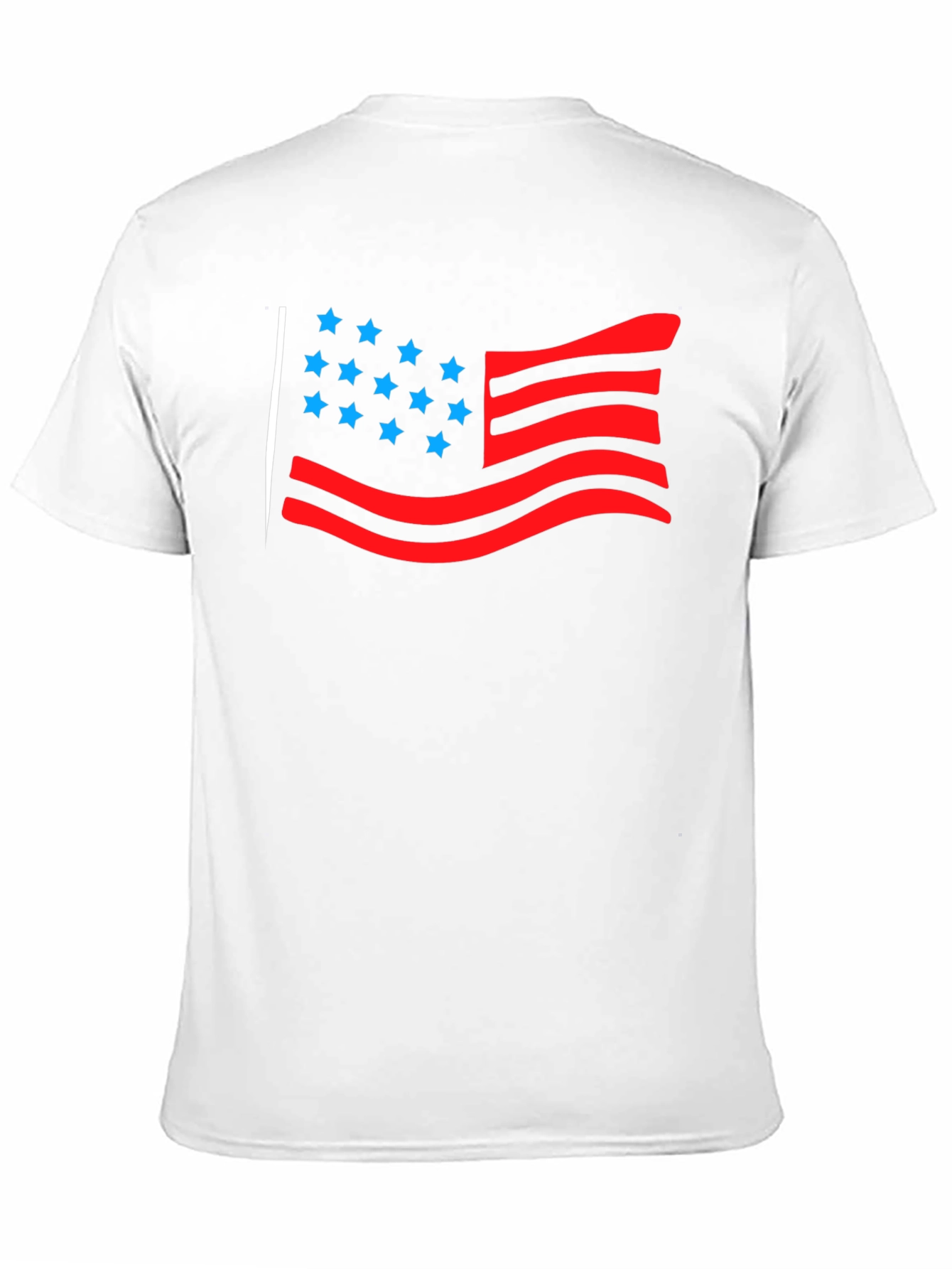 American Flag Graphic Tee - Black