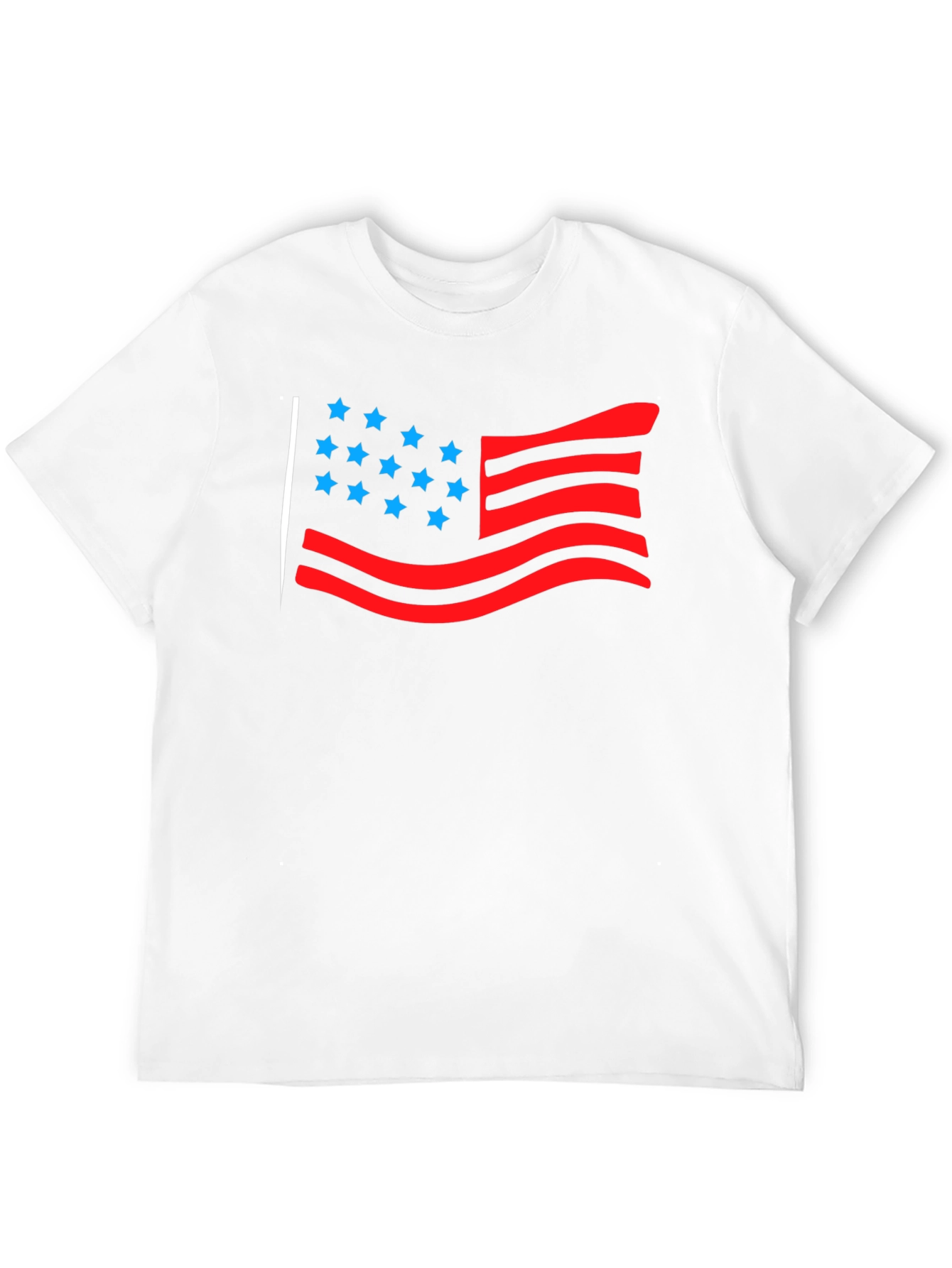 American Flag Graphic Tee - Black