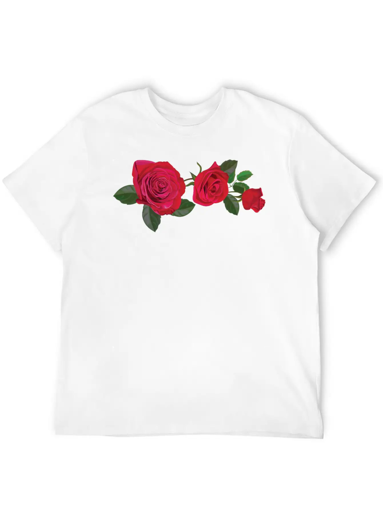 3 ROSES Classic Crew Neck Graphic Tee – Everyday Minimal Look