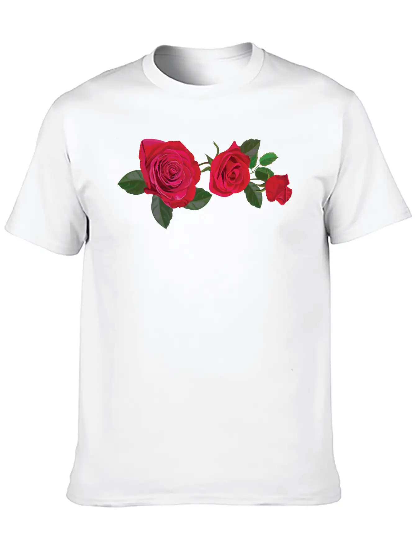 3 ROSES Classic Crew Neck Graphic Tee – Everyday Minimal Look