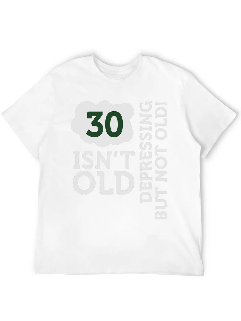30 Is Not Old. Depressing, But Not Old! Unisex Casual T-Shirt – Clean Design For Daily Comfort